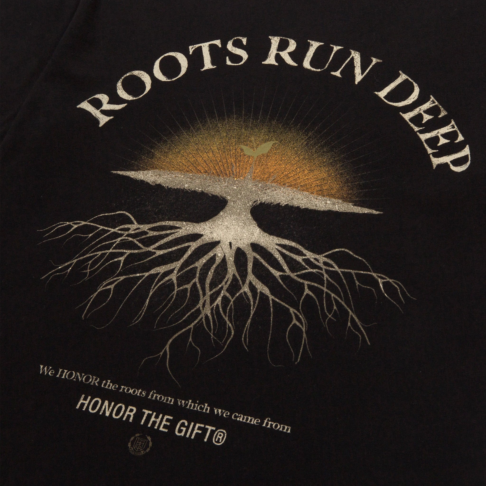 Honor The Gift Roots Run Deep T-Shirt (Black) - August Shop