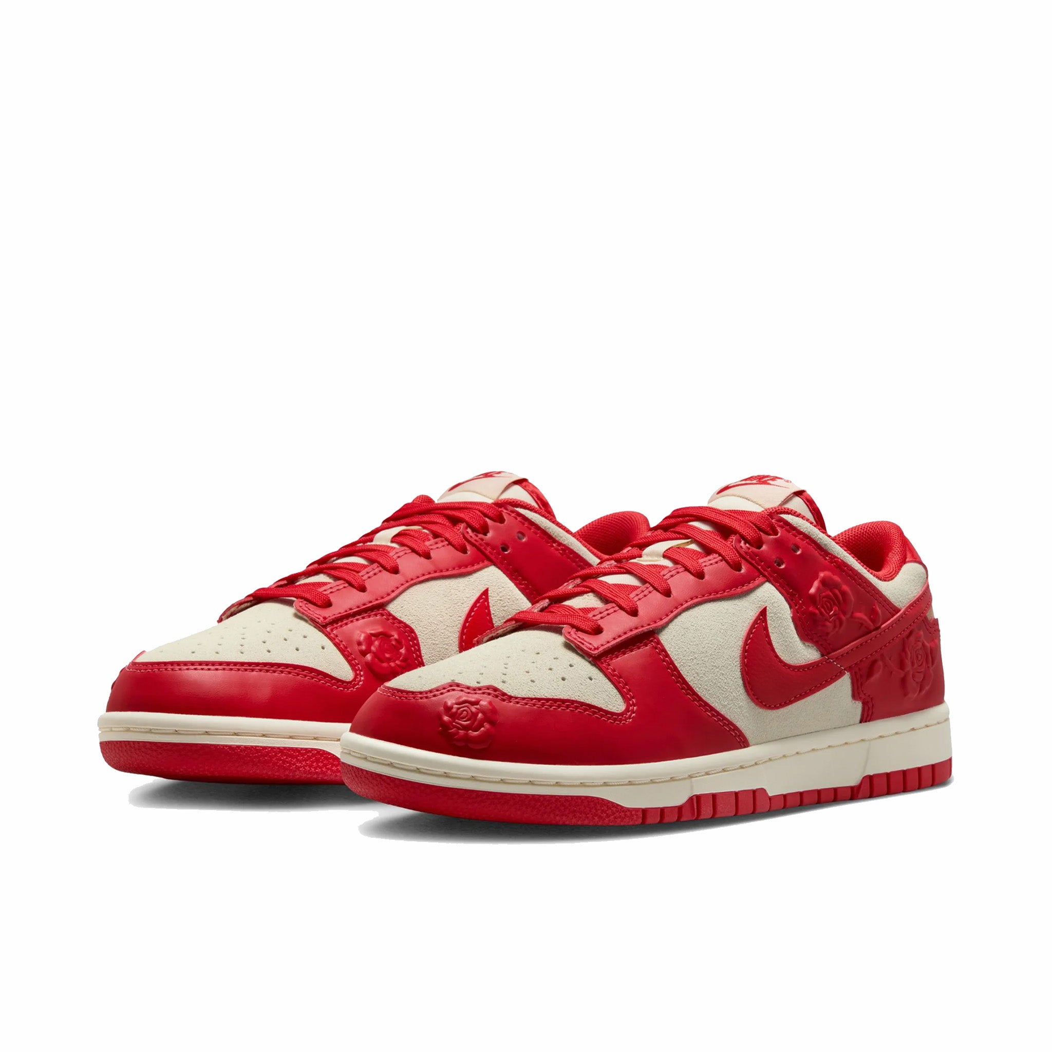 Nike Women&#39;s Dunk Low “Roses” (Coconut Milk/University Red-Pale Ivory) - August Shop