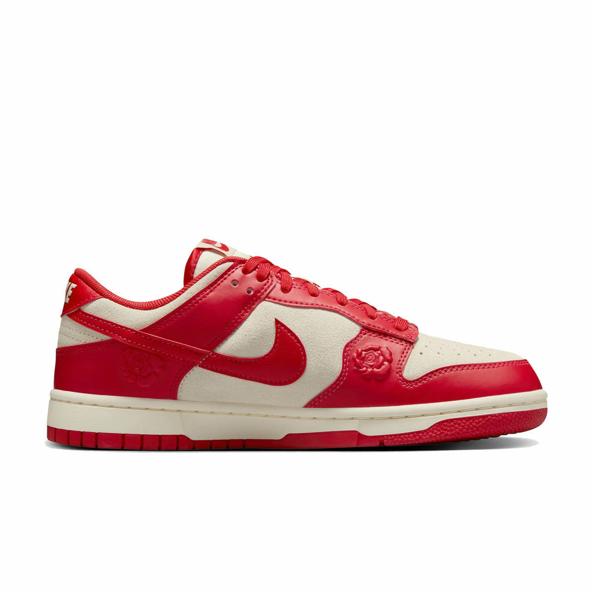 Red Dunks With Roses Nike Women's Dunk Low “Roses” (Coconut Milk/University Red-Pale Ivory ...