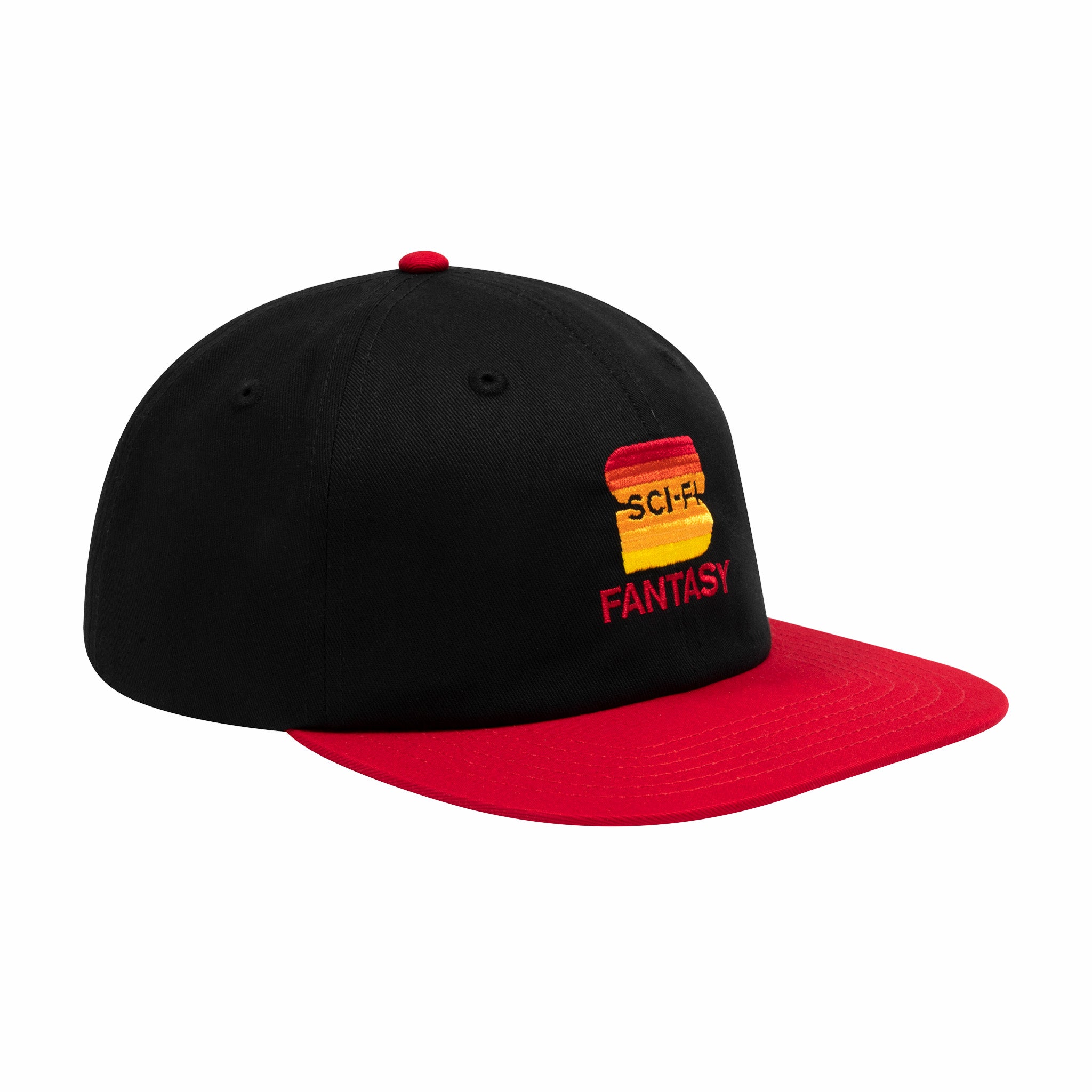 Sci-Fi Fantasy &quot;S&quot; Hat (Black/Red) - August Shop