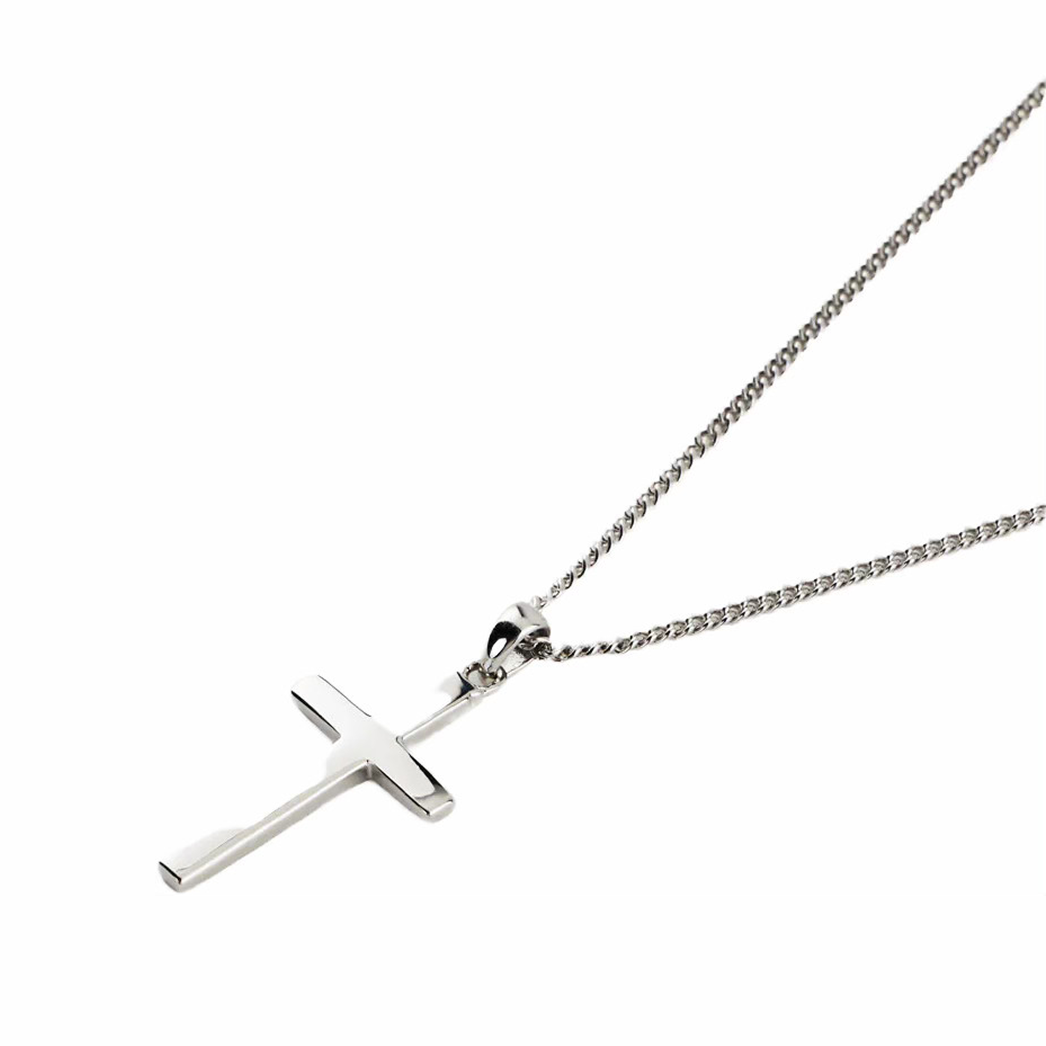 Serge DeNimes Silver Cross Necklace (Silver) - August Shop