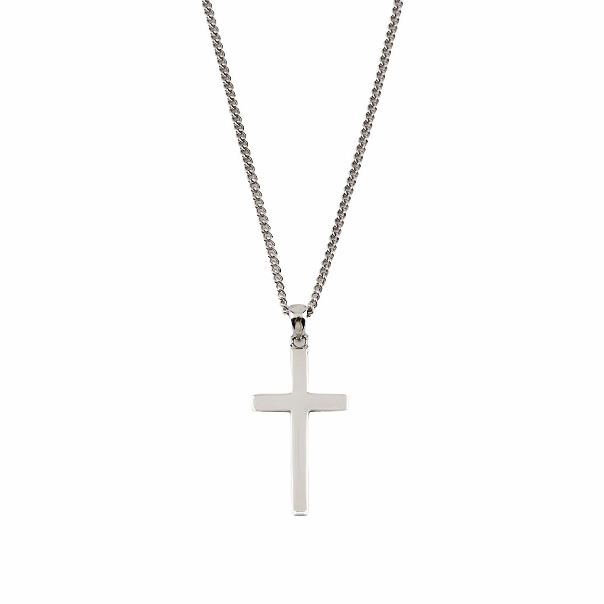 Serge DeNimes Silver Cross Necklace (Silver) - August Shop
