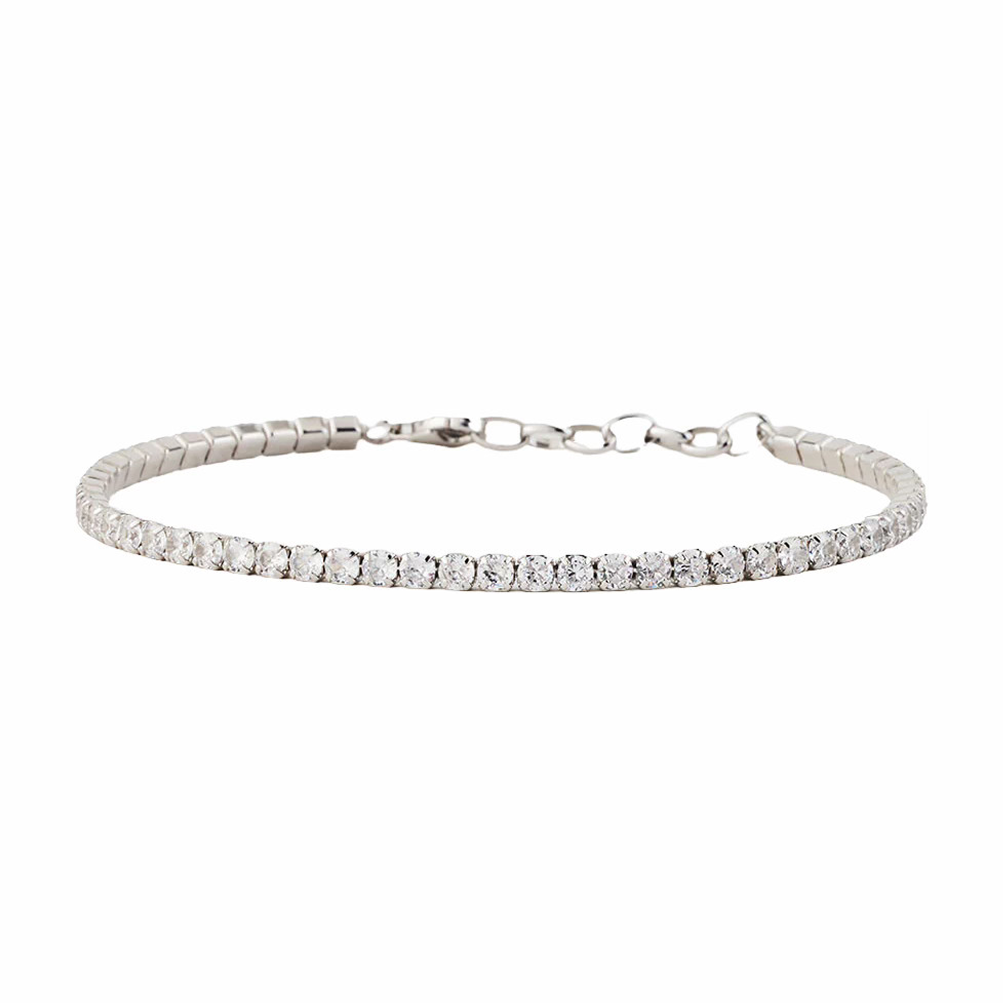 Serge DeNimes Silver Tennis Chain Bracelet (Silver) - August Shop