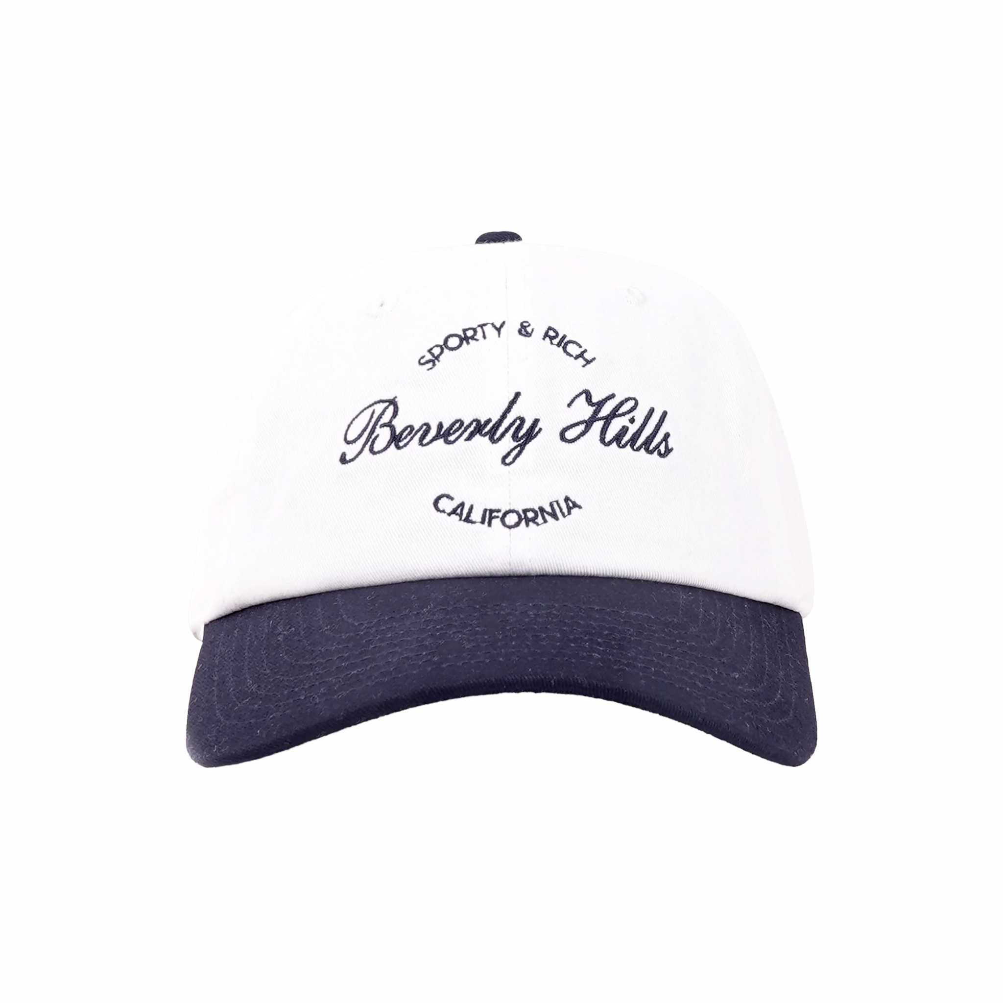 Sporty &amp; Rich Beverly Script Hat (White/Navy)