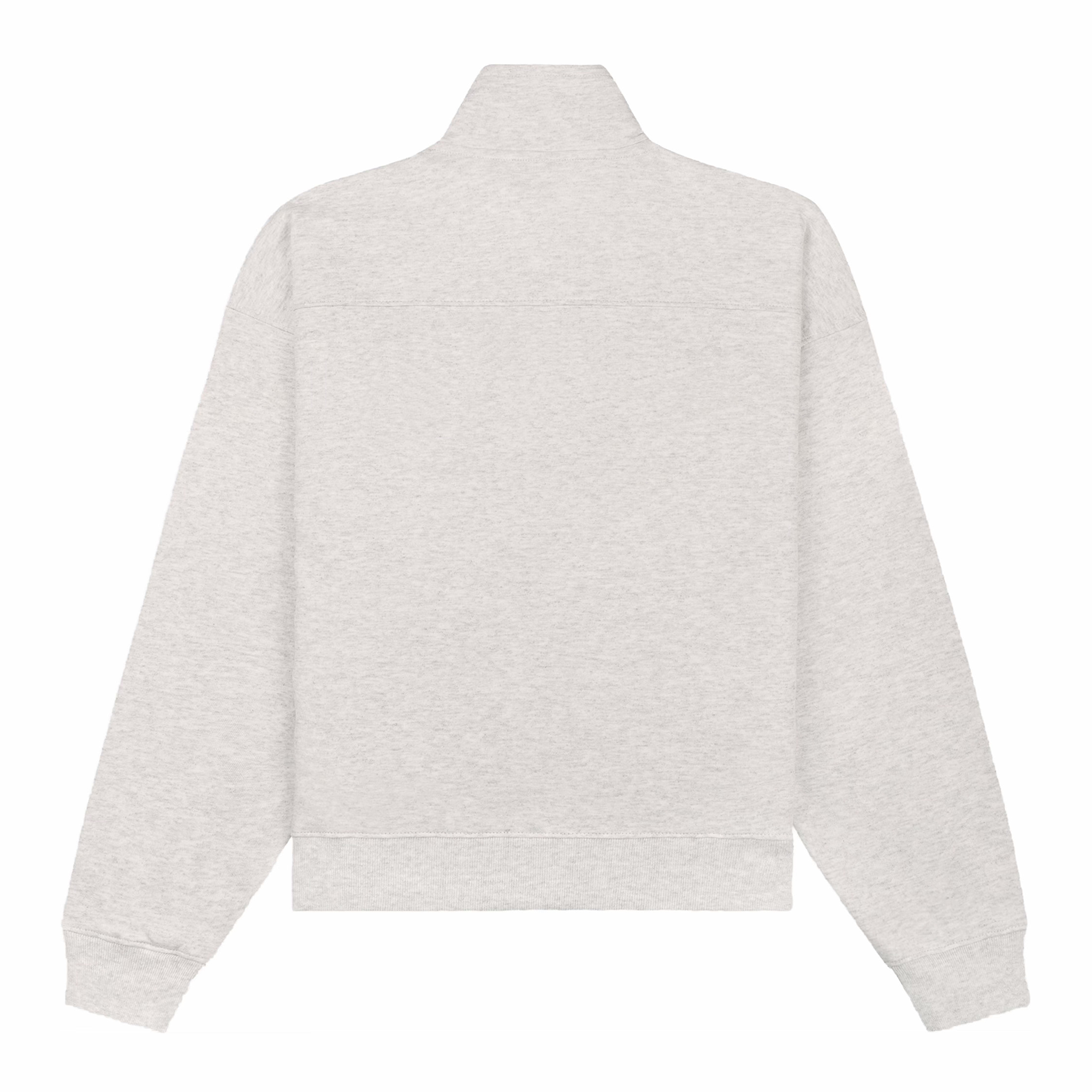 Sporty &amp; Rich Men's BH Crest Quarter Zip (Heather Gray/Navy)