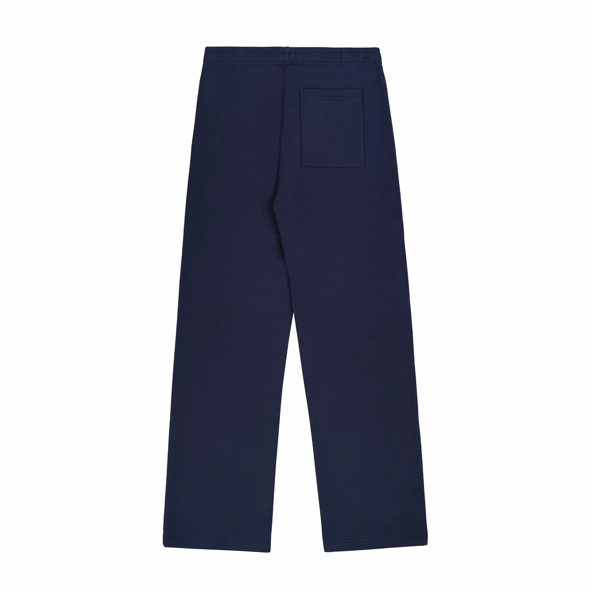 Sporty &amp; Rich Men's Serif Logo Wide Sweatpant (Navy/White) - August Shop