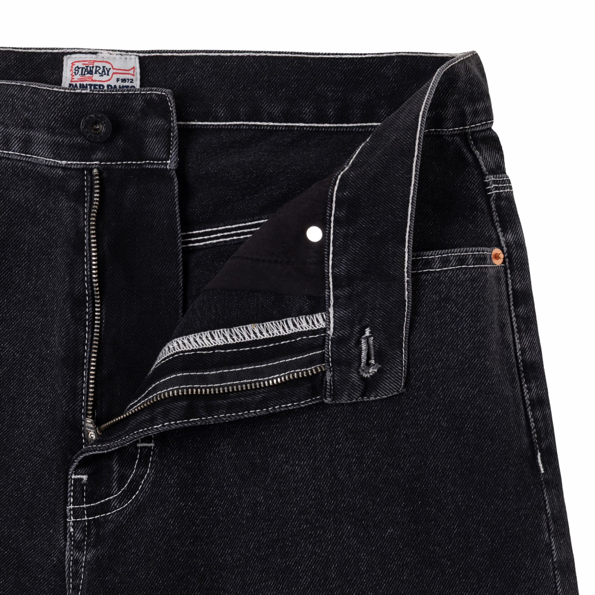 Stan Ray Wide 5 Short (Washed Black Denim) - August Shop