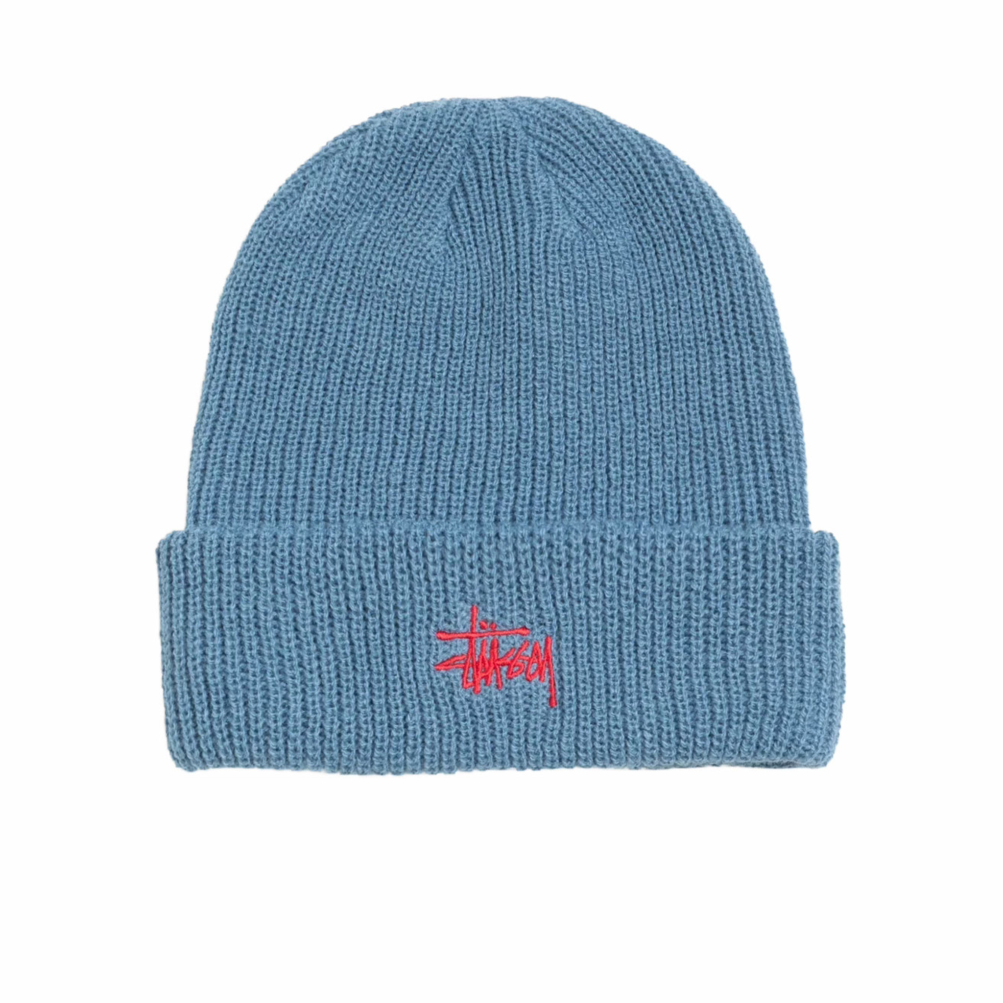 Stüssy Basic Cuff Beanie (Slate Blue) - August Shop