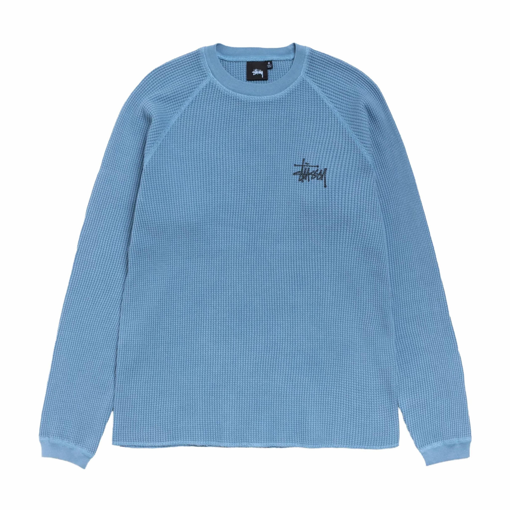 Stüssy Basic Stock Raglan Thermal (Dust Blue) - August Shop