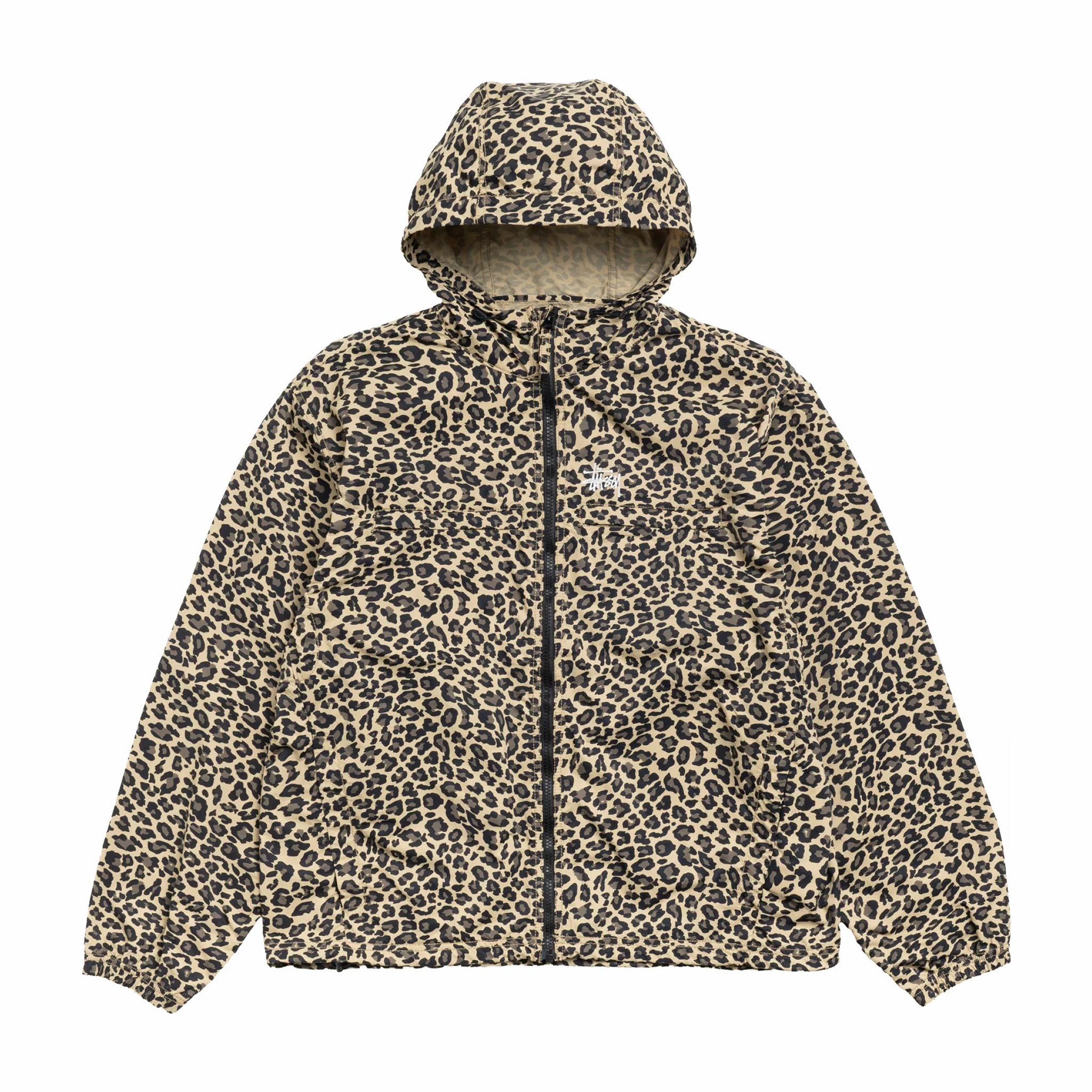 Stüssy Lightweight Hooded Jacket (Cheetah) - August Shop