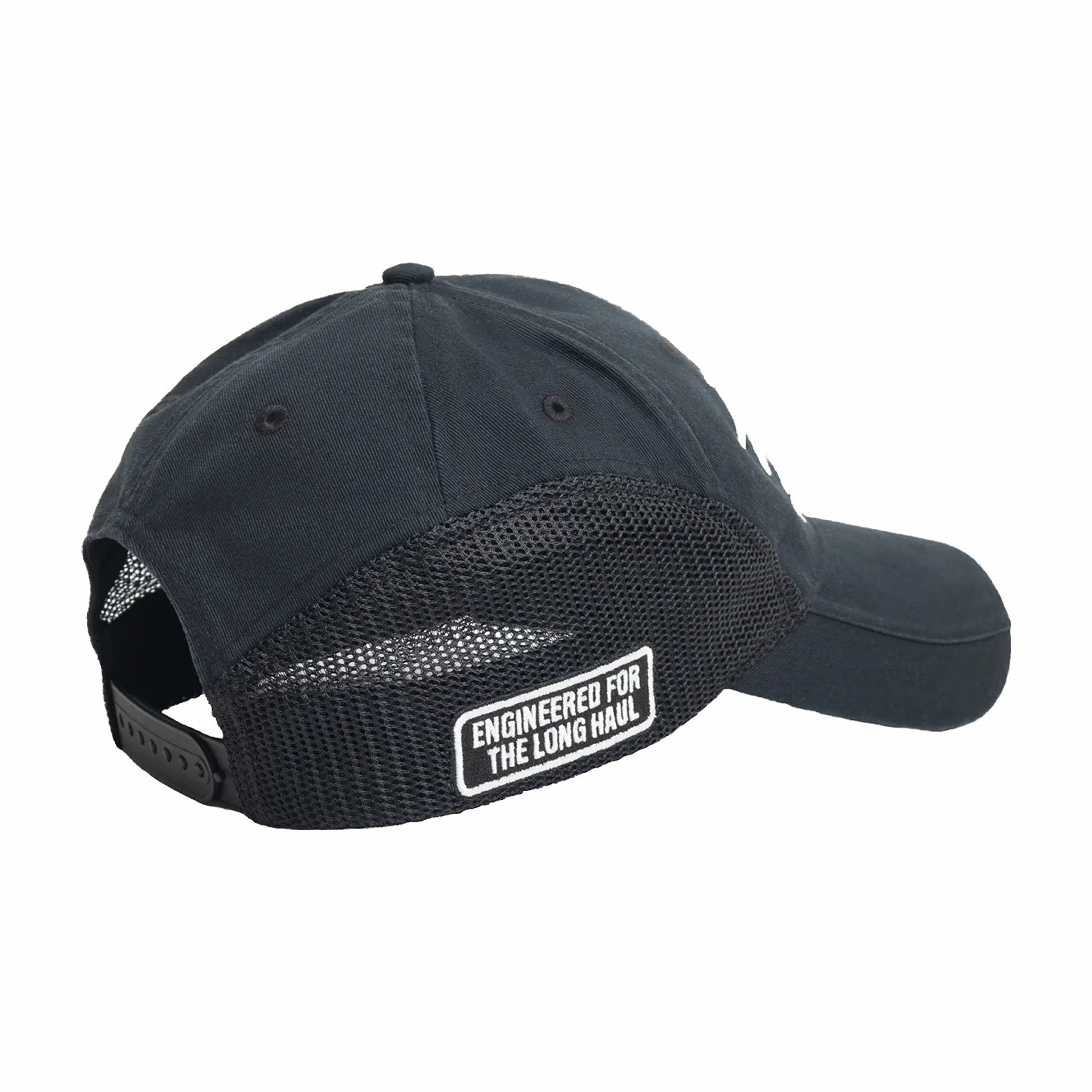 Stüssy LP Service Mesh Strapback Cap (Black) - August Shop