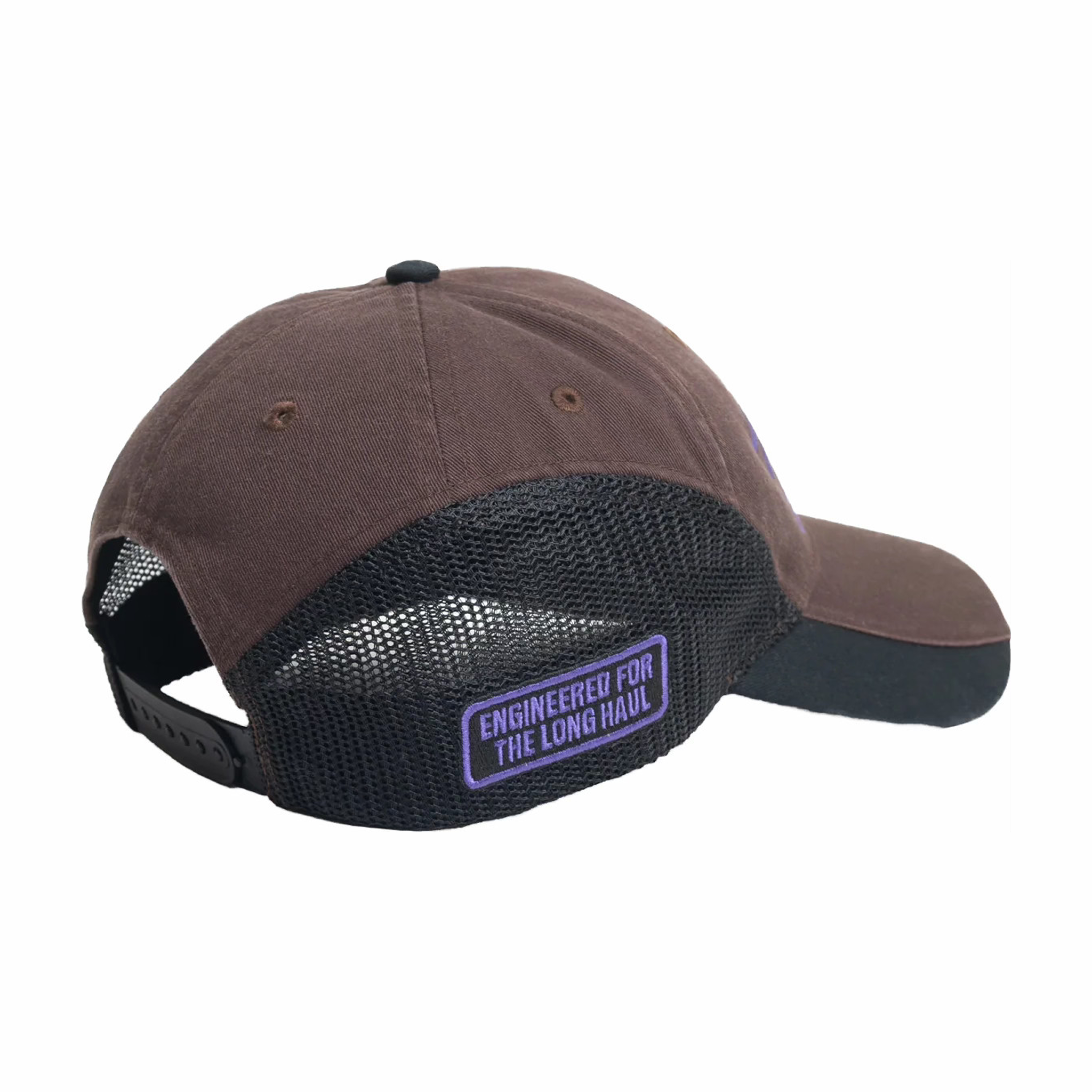 Stüssy LP Service Mesh Strapback Cap (Brown) - August Shop
