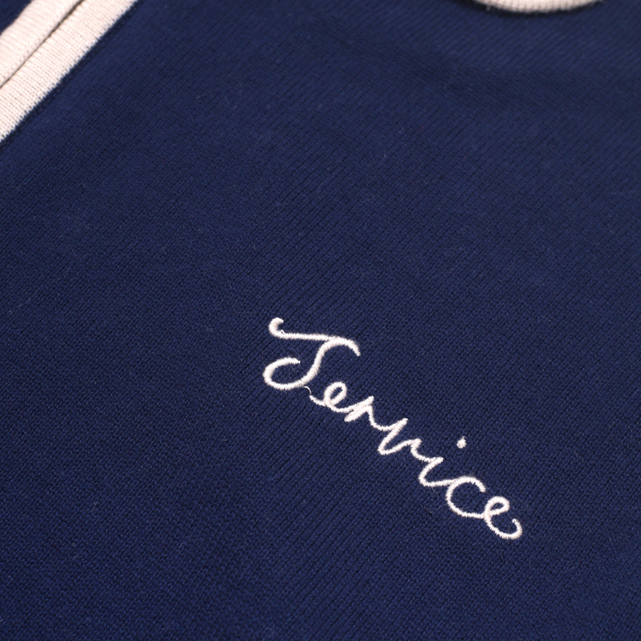 Service Works L/S Knitted Script Shirt (Navy) - August Shop