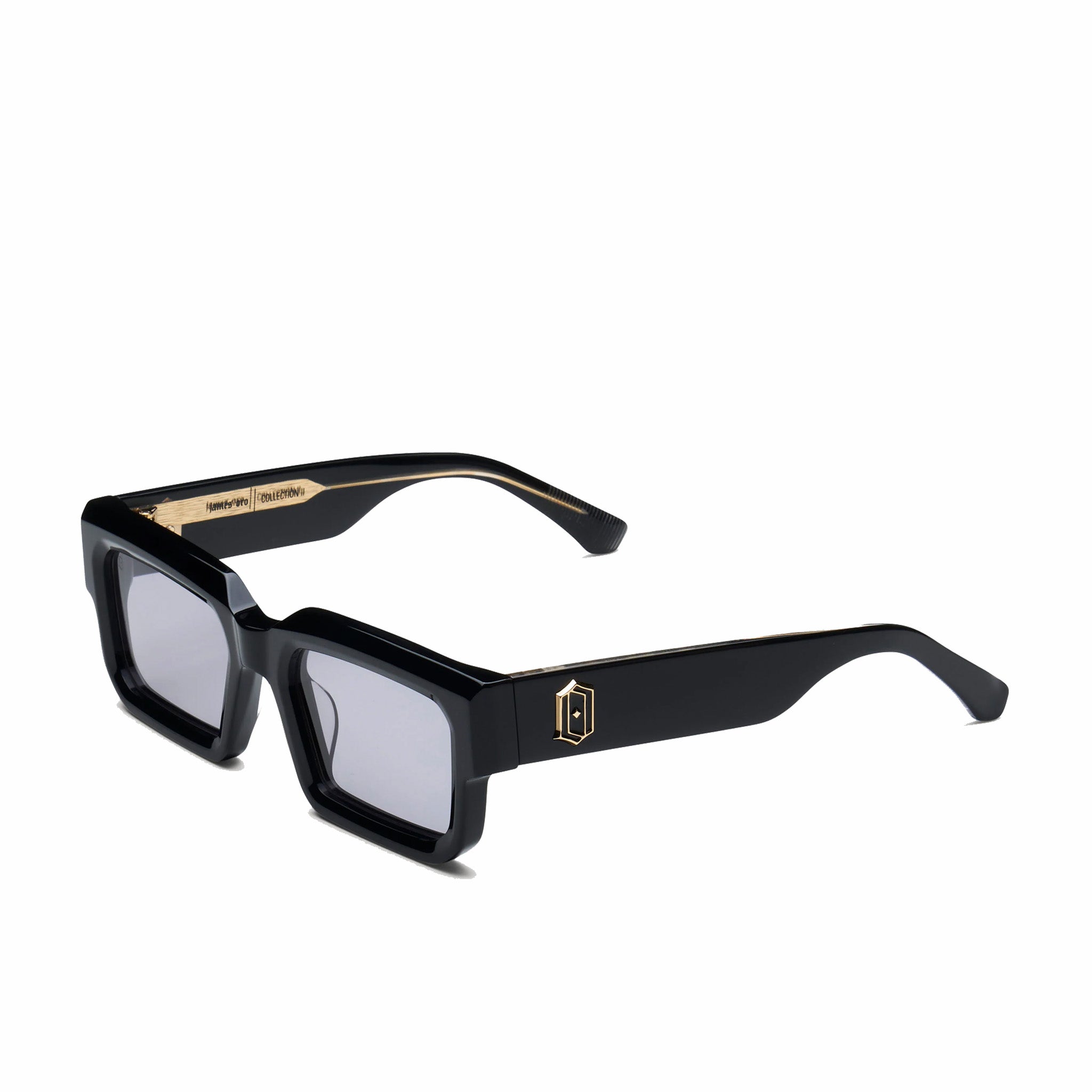 James Oro Shadow Noir Titan Sunglasses (Black) - August Shop