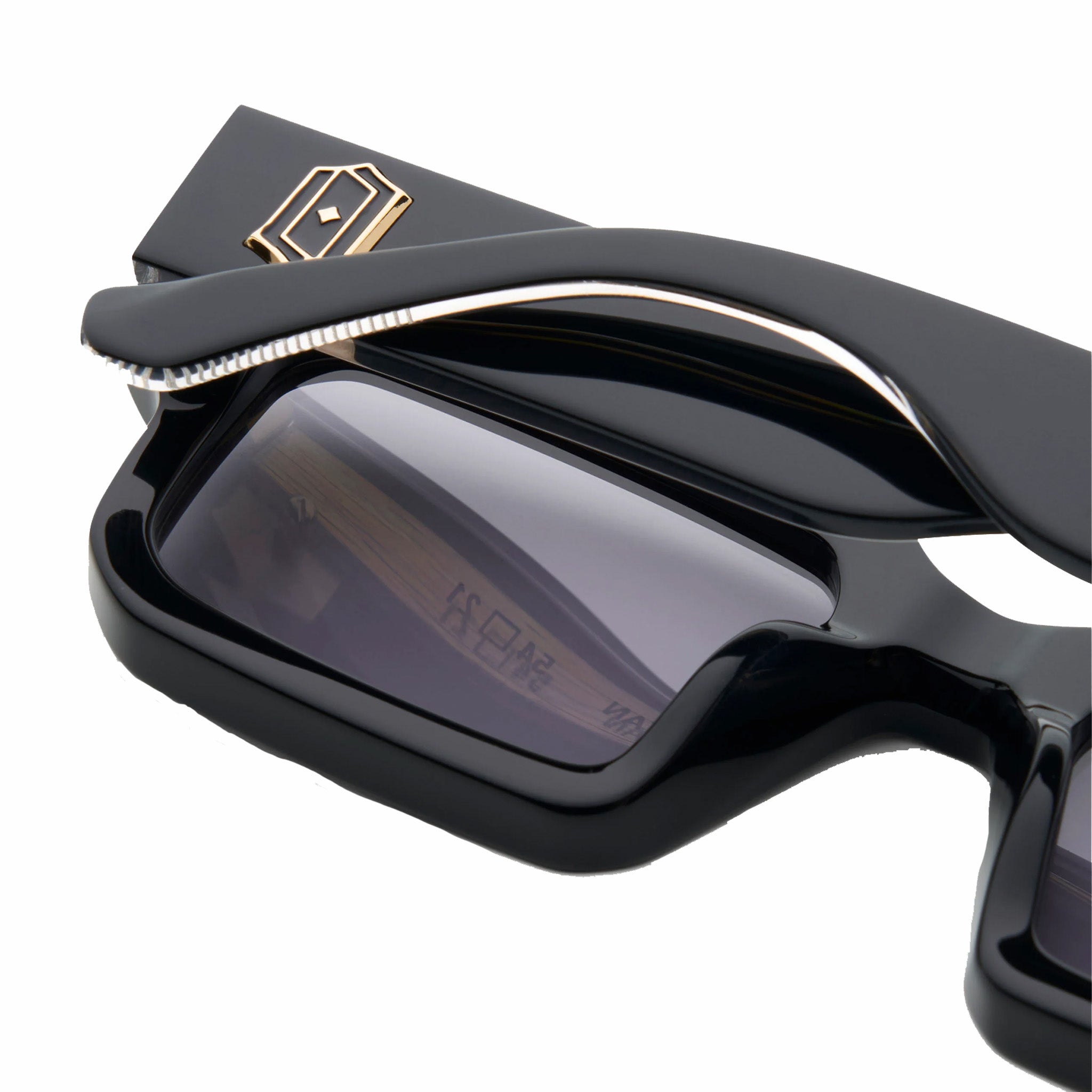 James Oro Shadow Noir Titan Sunglasses (Black) - August Shop