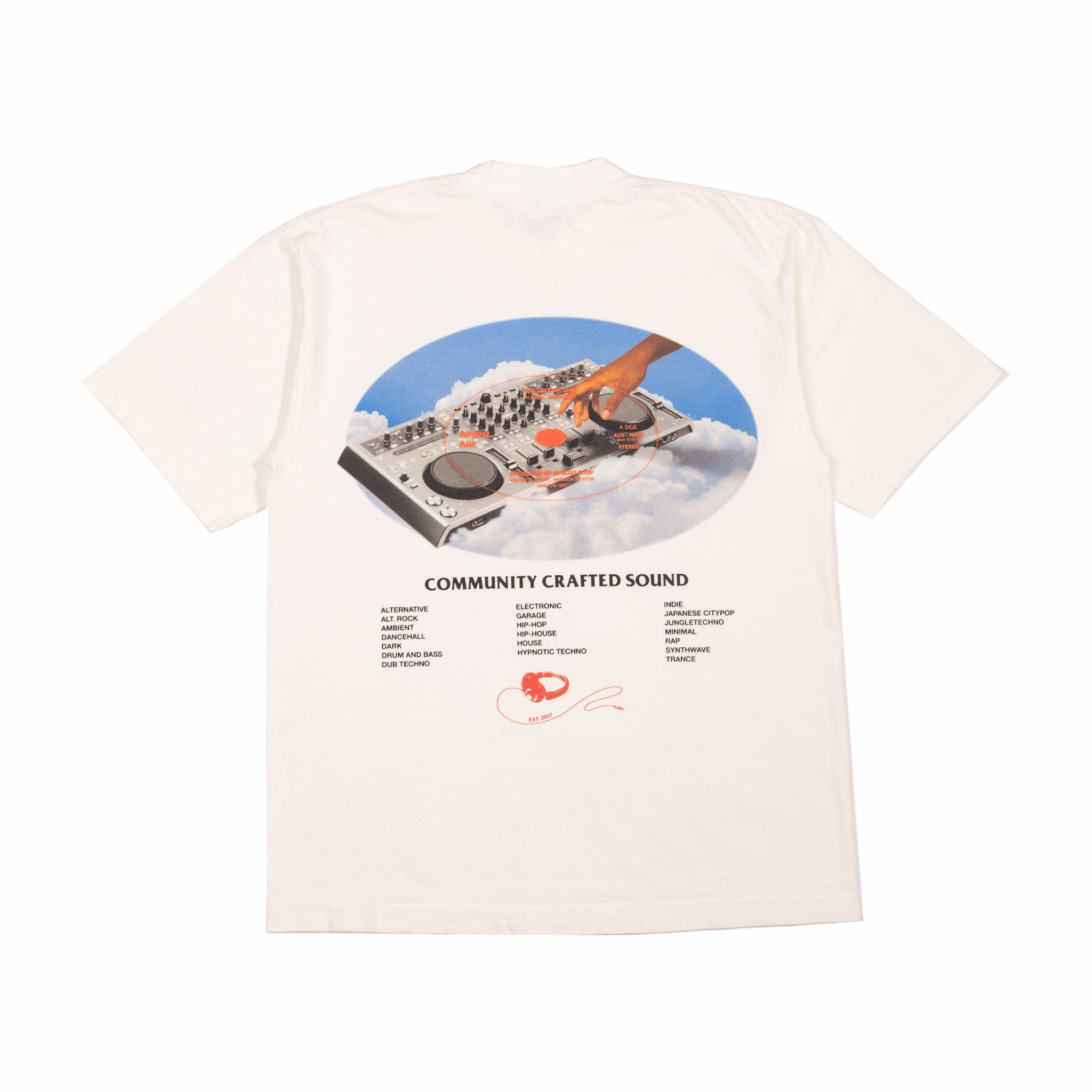 August Aux &quot;Community Crafted&quot; T-Shirt (Off White) - August Shop