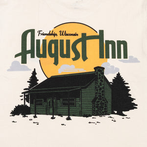 August Inn "Friendship" 5.3oz Midweight T-Shirt (Ecru) - August Shop