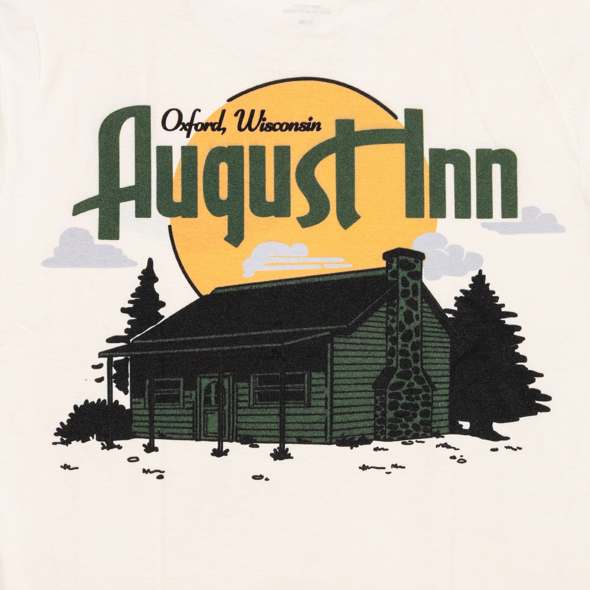 August Inn "Oxford" 5.3oz Midweight T-Shirt (Ecru) - August Shop