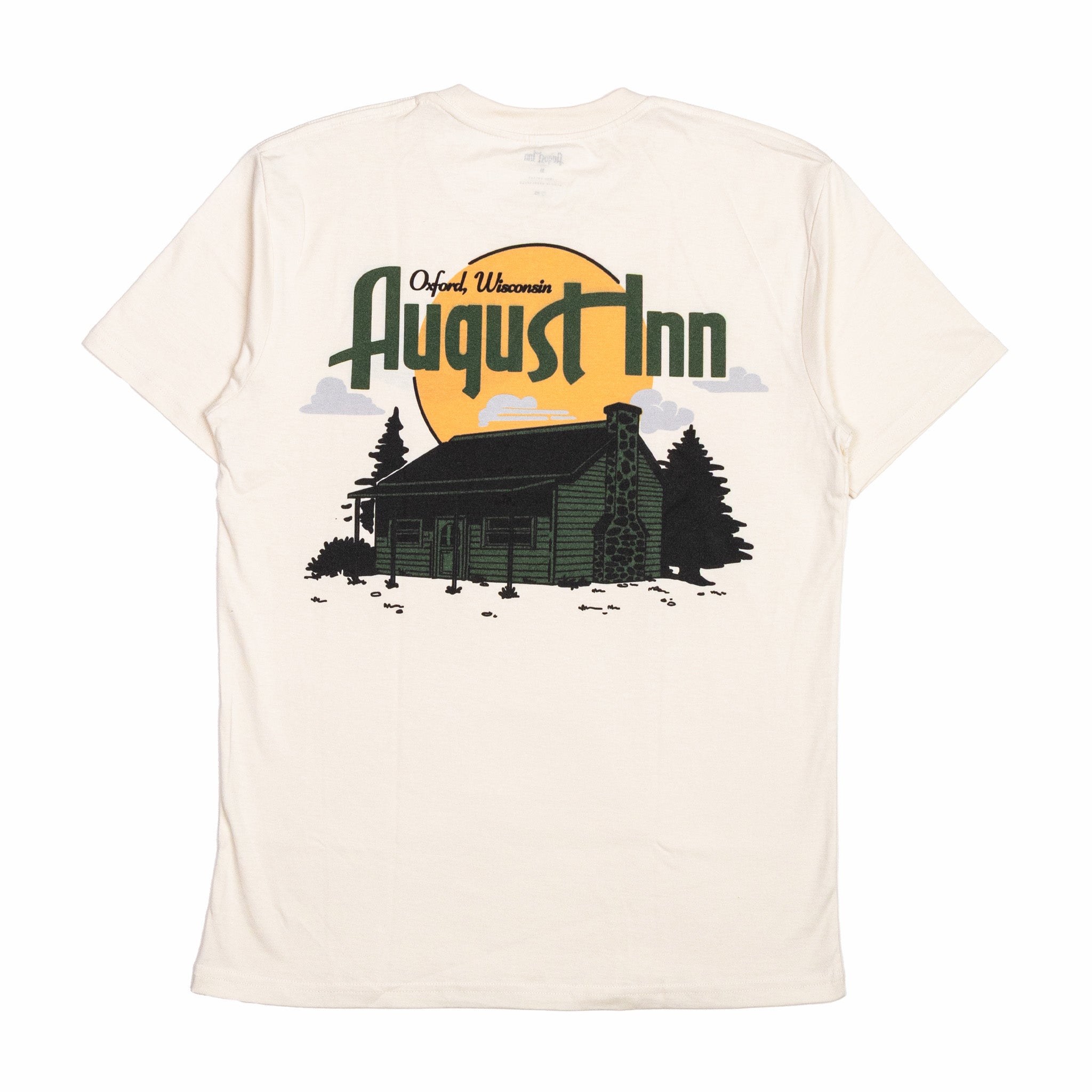 August Inn "Oxford" 5.3oz Midweight T-Shirt (Ecru) - August Shop