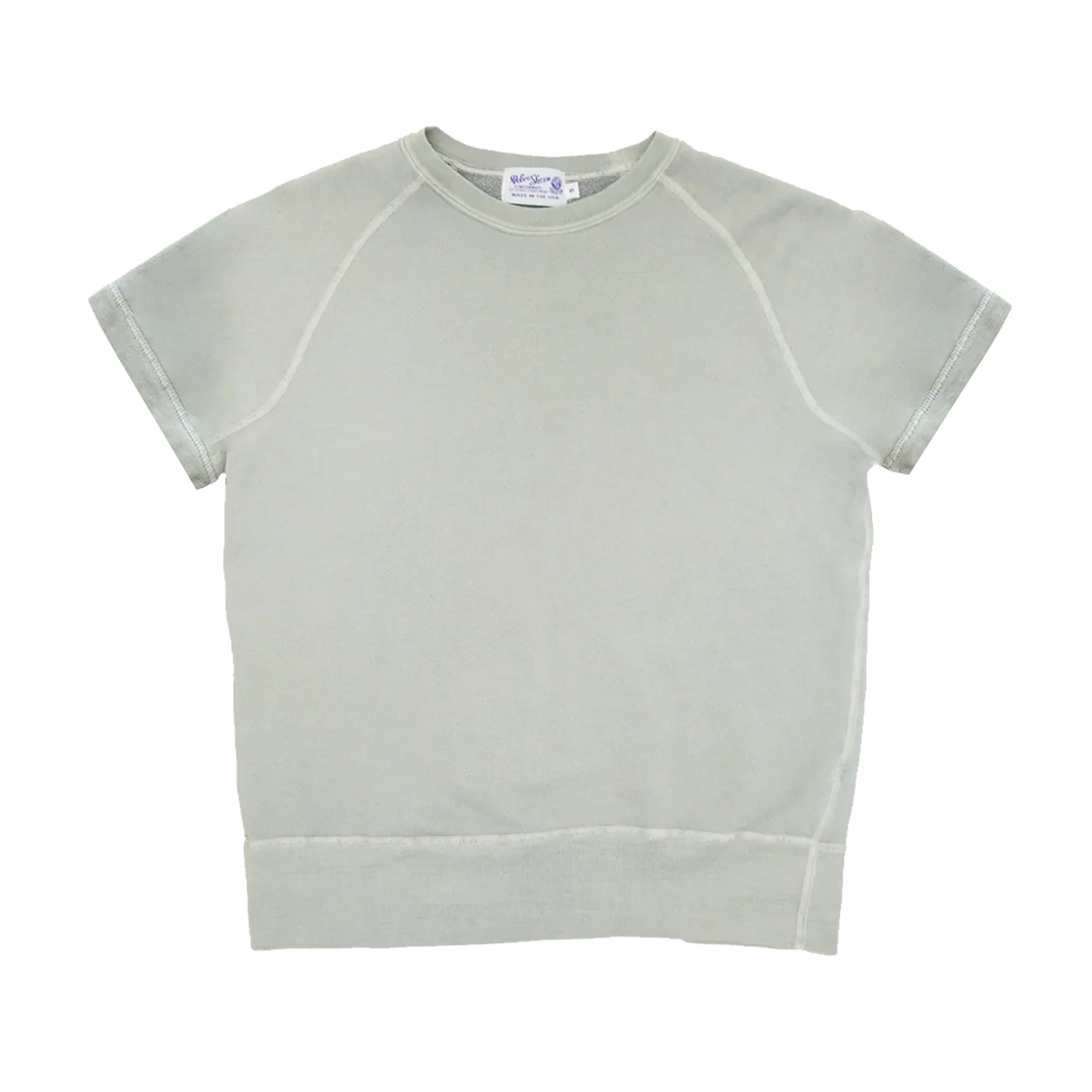Velva Sheen Pigment Short Sleeve Freedom Sweatshirt (Grey) - August Shop