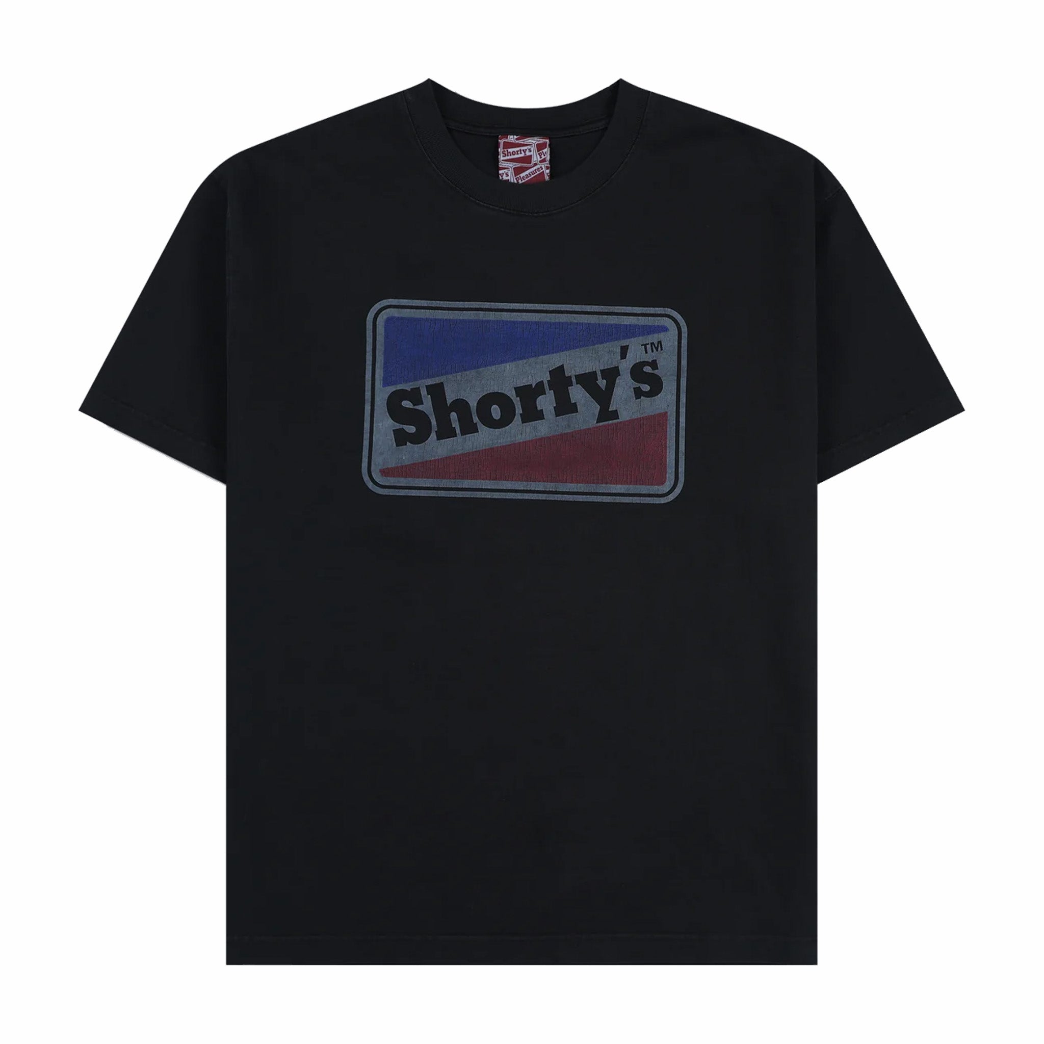 Pleasures x Shorty&#39;s Box Logo Heavyweight T-Shirt (Black) - August Shop