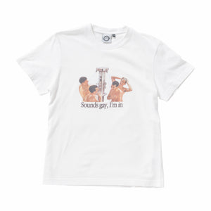 Carne Bollente Sounds Gay, I'm In T-Shirt (White) - August Shop