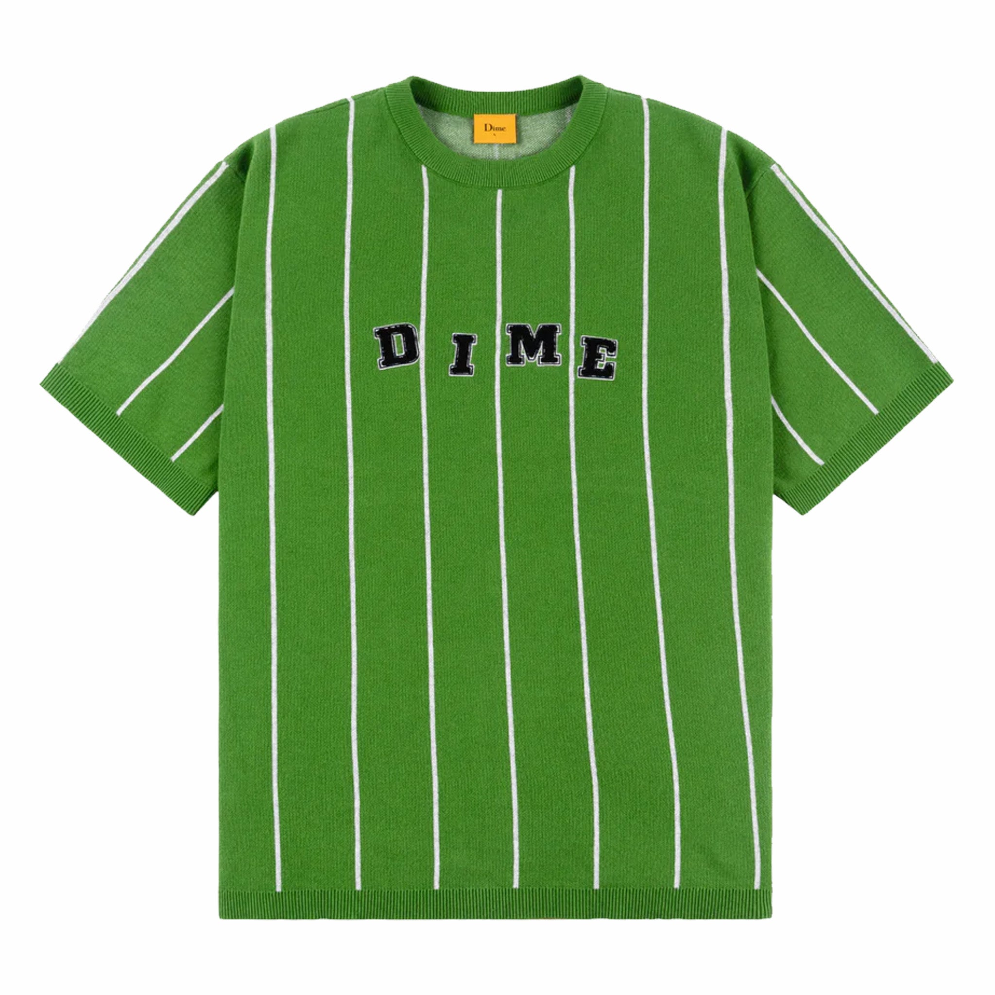 Dime Striped SS Knit (Green) - August Shop