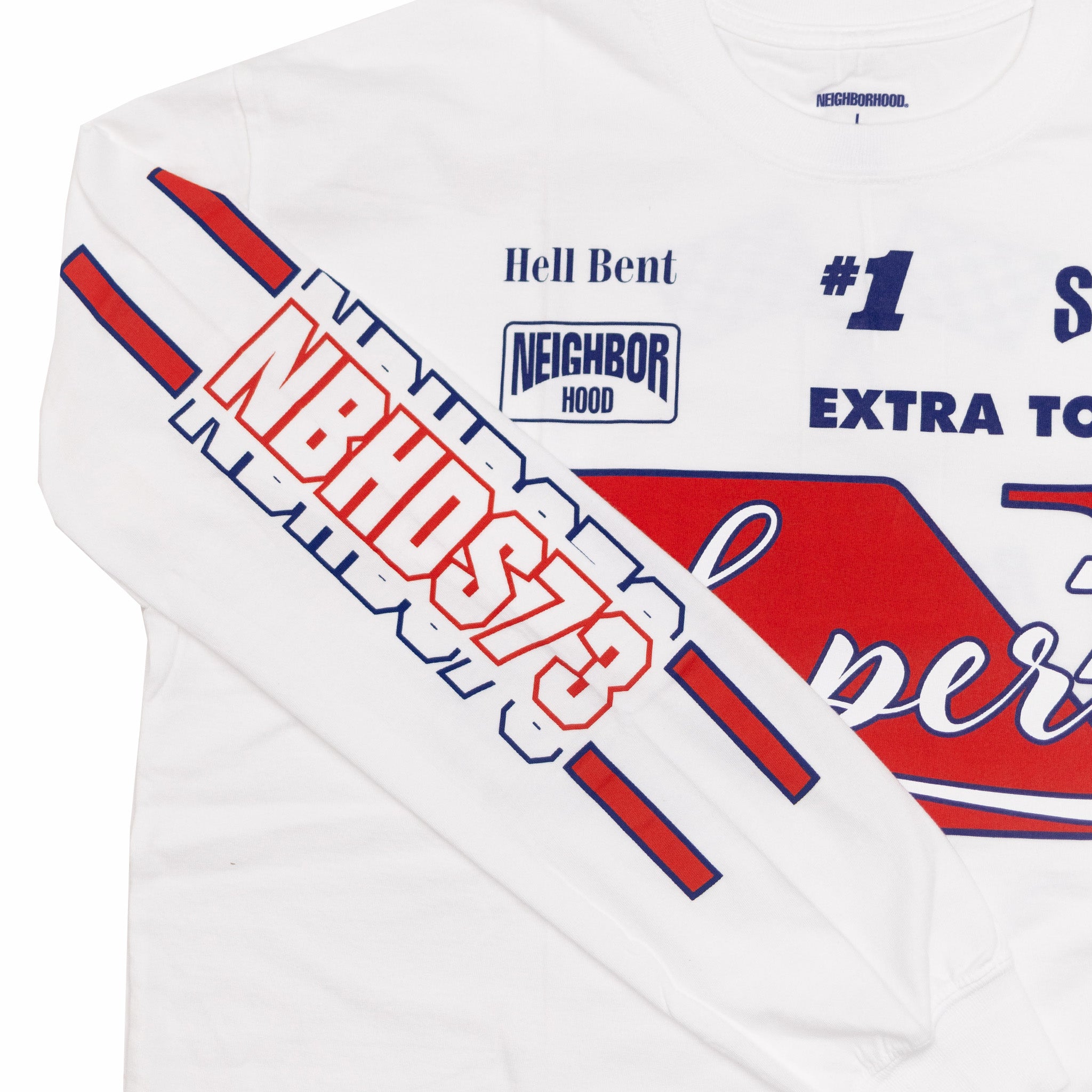 Neighborhood NH X Super73 Longsleeve T-Shirt (White) - August Shop