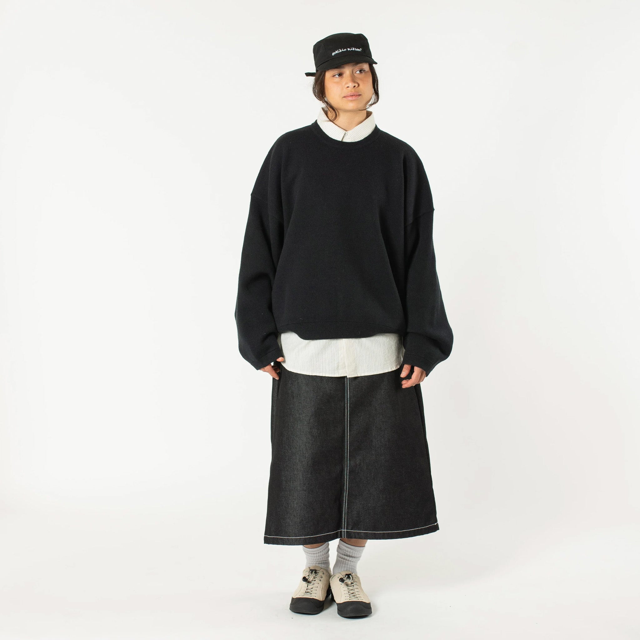 Estudio Niksen Balloon Heavy Sweater (Black) - August Shop