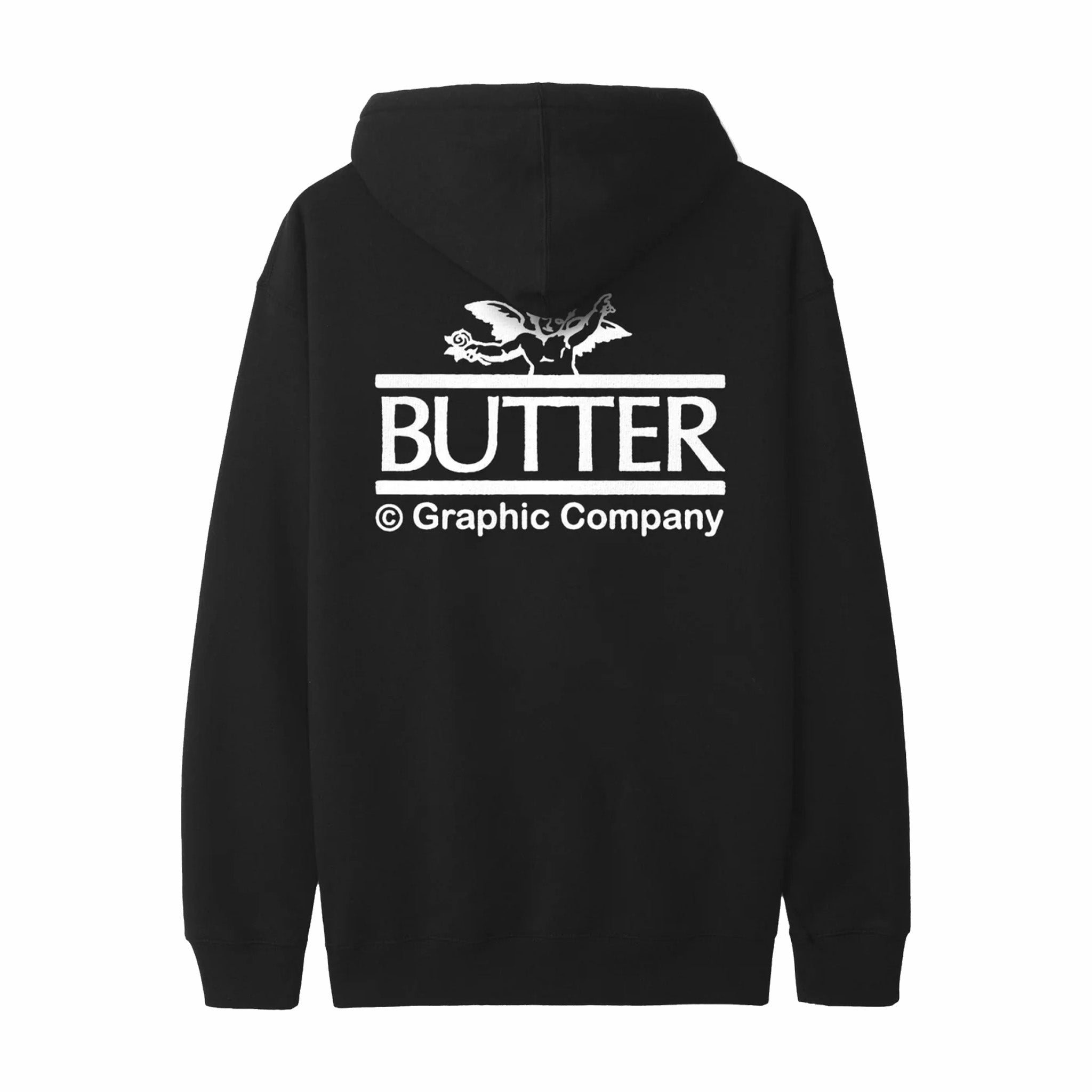 Butter Goods Cherub Pullover Hoodie (Black) - August Shop