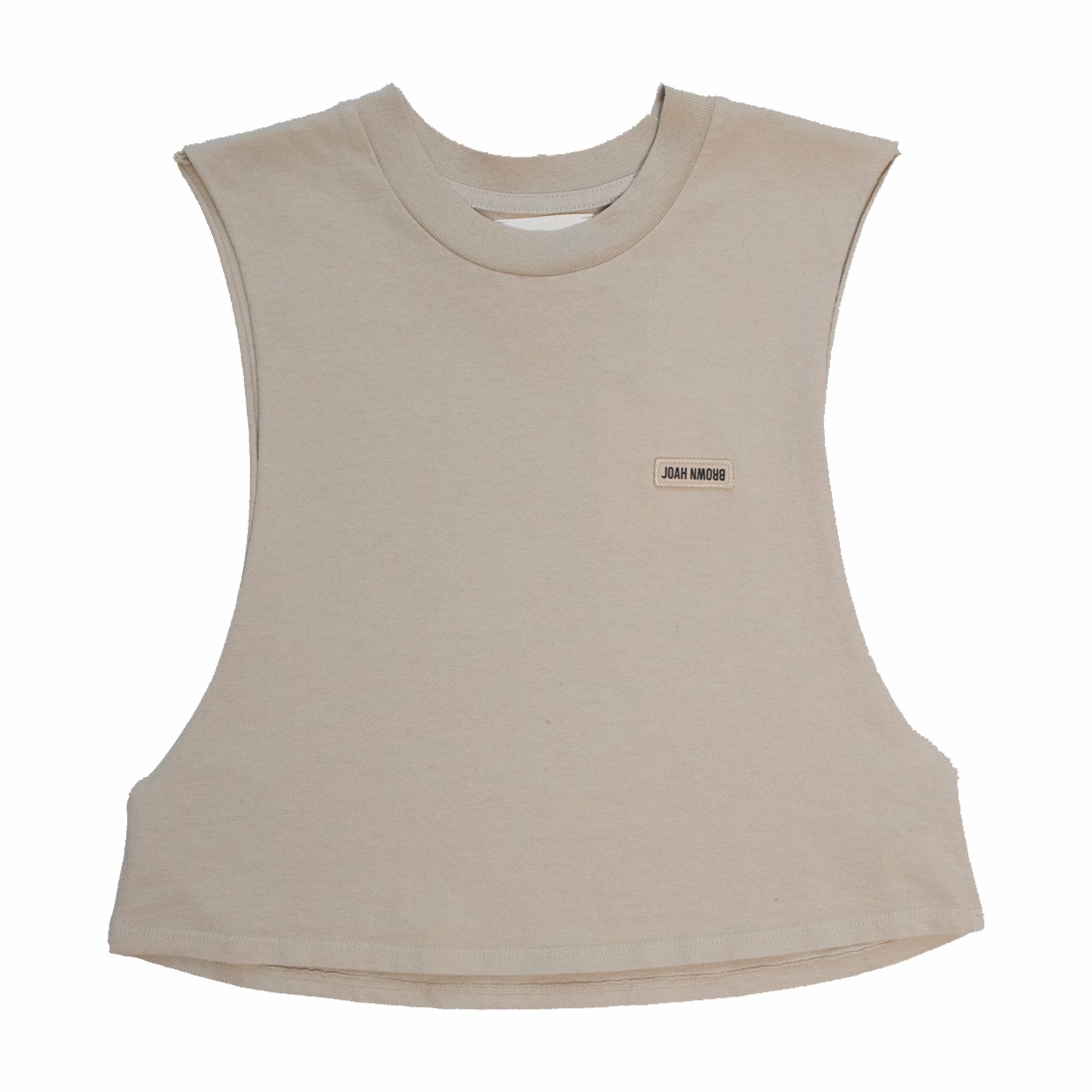 Joah Brown Cut Off Boyfriend Tank (Fog) - August Shop