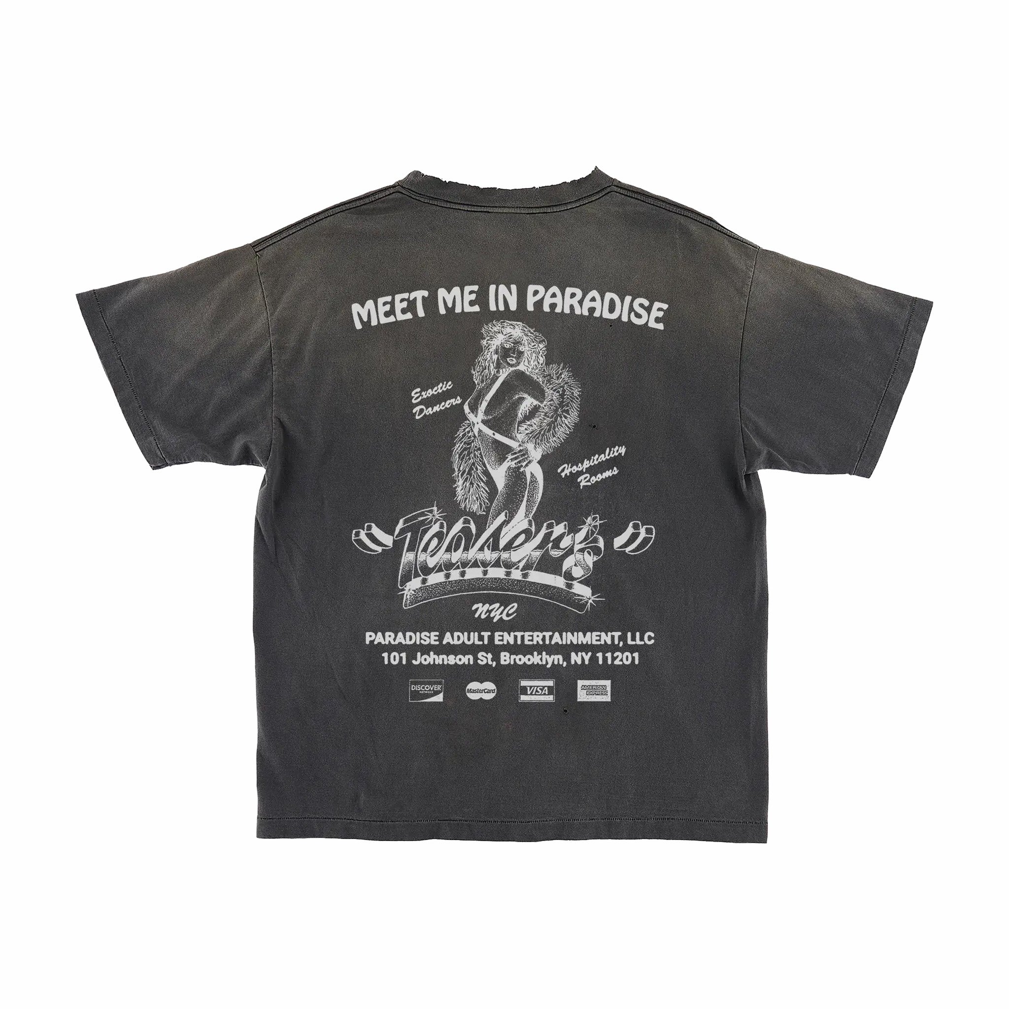 Paradise NYC Teasers Tee (Vintage Black) - August Shop