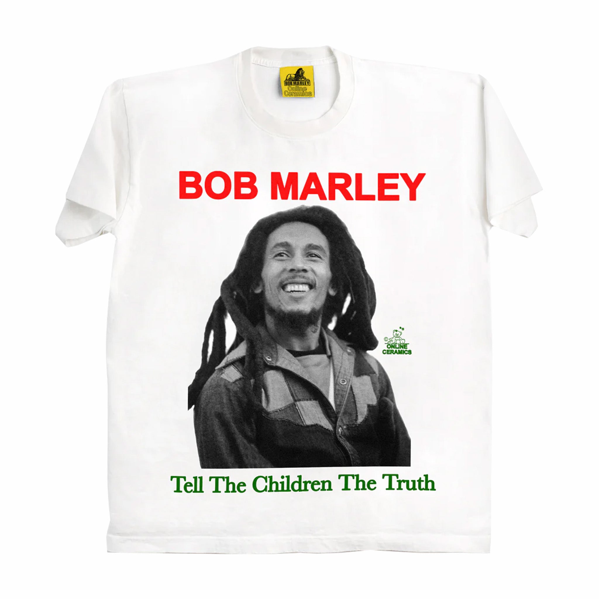 Online Ceramics x Bob Marley &quot;Tell The Children&quot; Tee (White) - August Shop