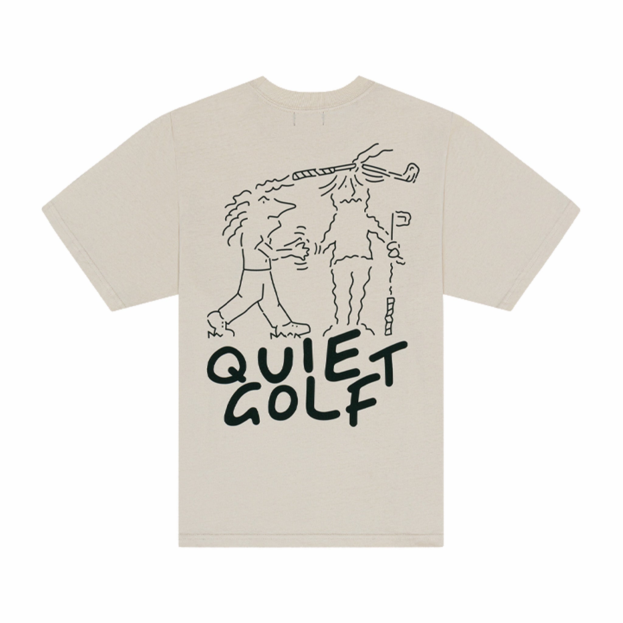 Quiet Golf The Bros T-Shirt (Bone) - August Shop