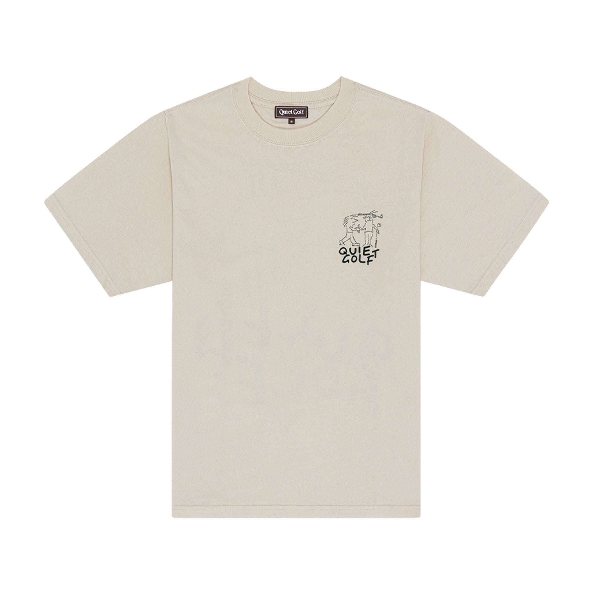 Quiet Golf The Bros T-Shirt (Bone) - August Shop