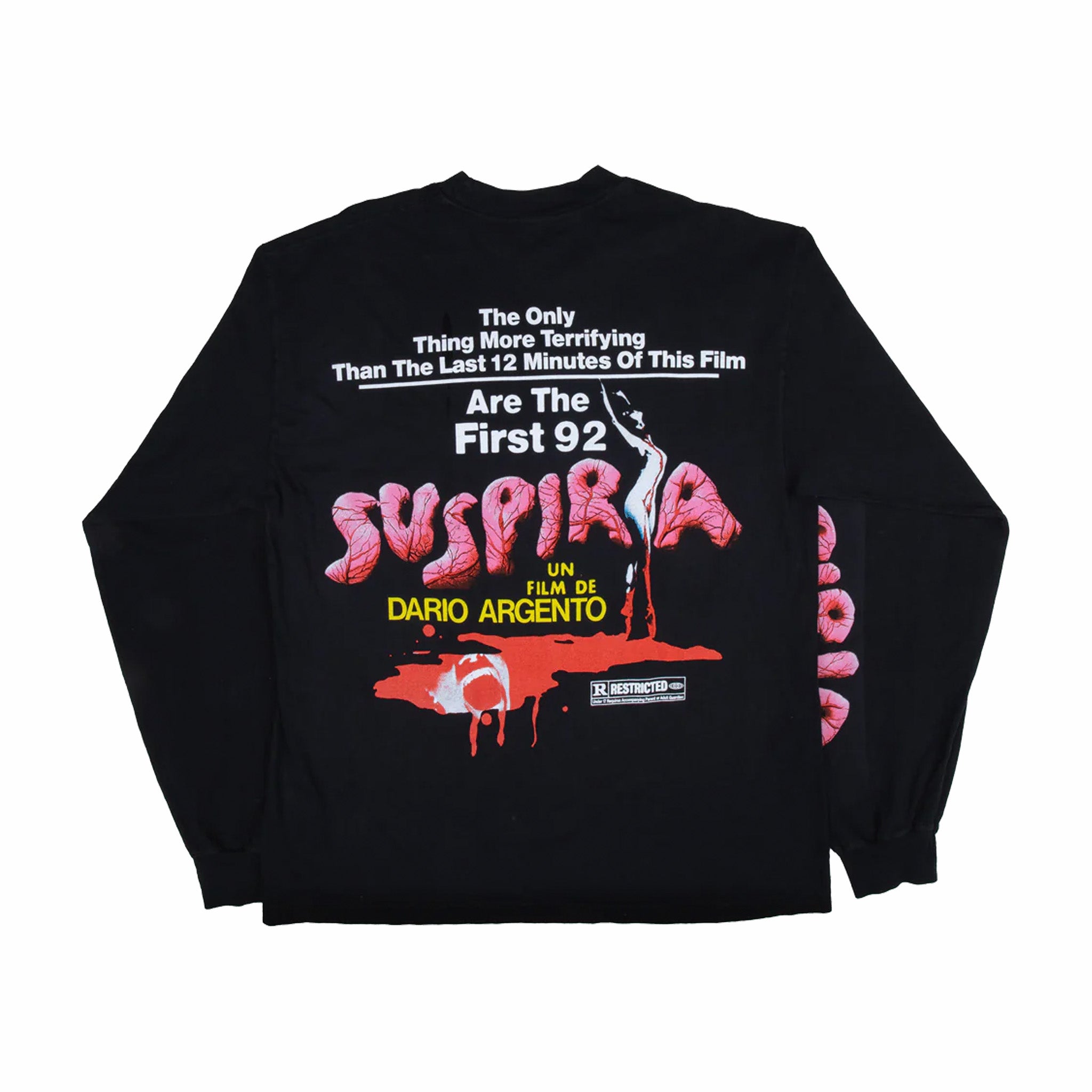 Online Ceramics x Suspiria &quot;The Only Thing More Terrifying...&quot; Longsleeve T-Shirt (Black)