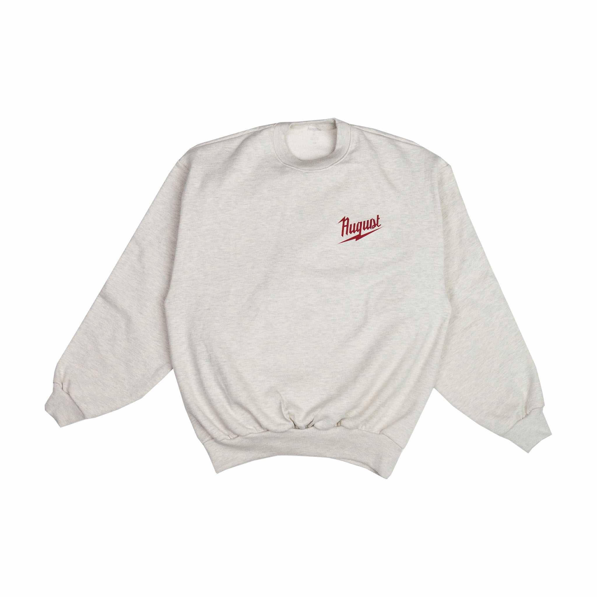 August &quot;Electric Tools&quot; 12oz Wide Crewneck (Scour) - August Shop