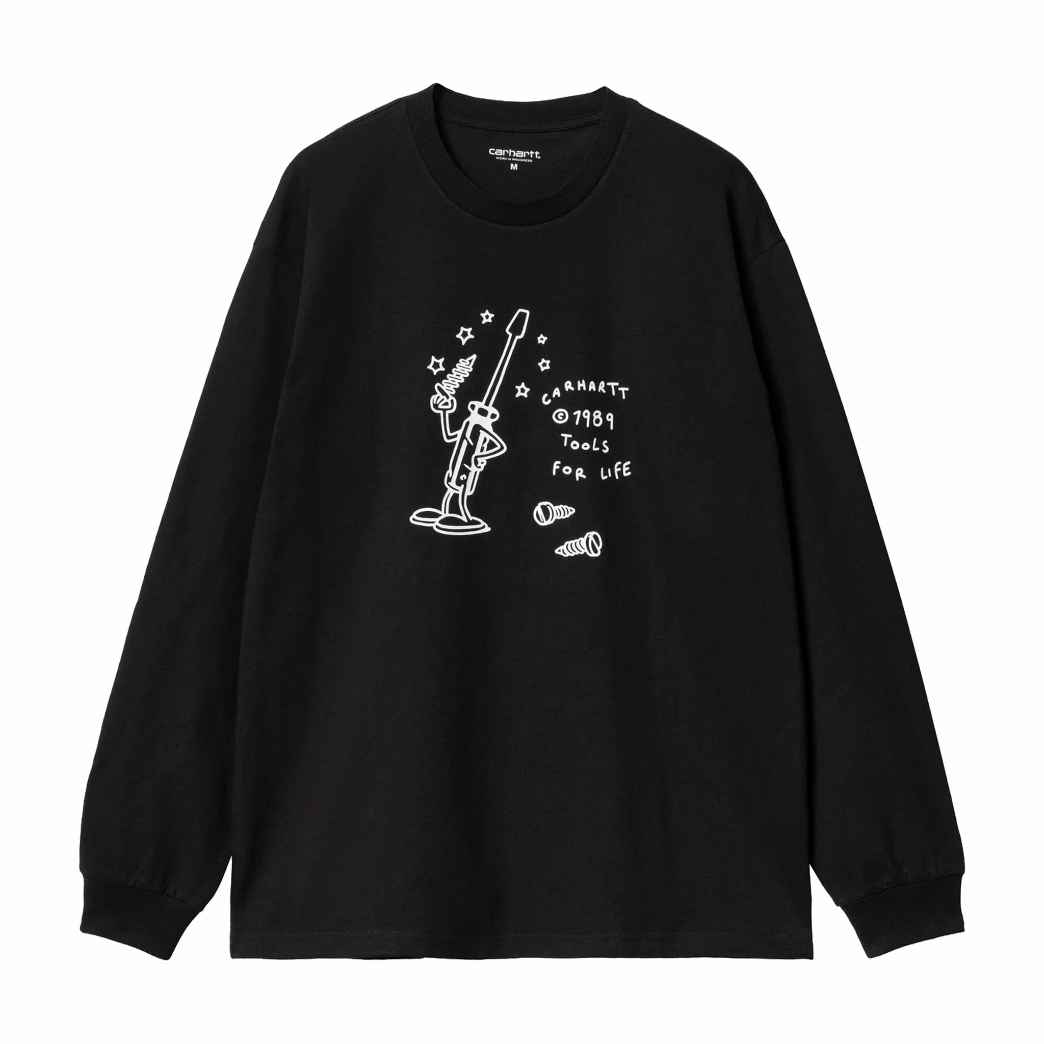 Carhartt WIP Tools For Life Long Sleeve T-Shirt (Black) - August Shop