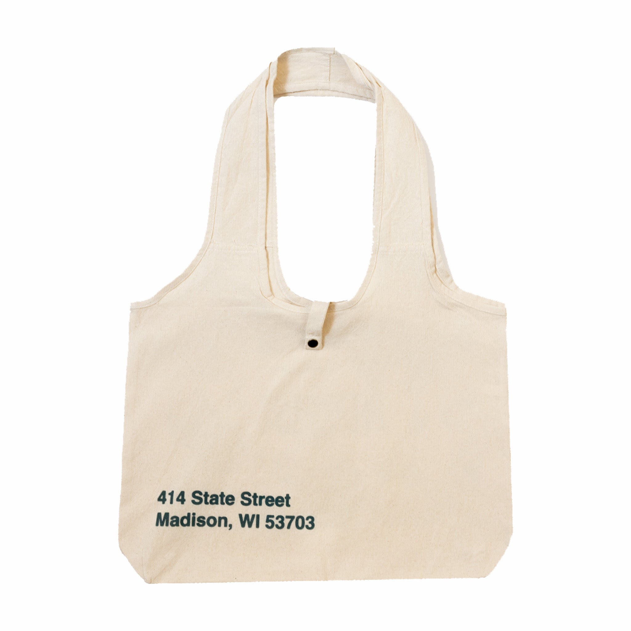 August &quot;Fresh Produce&quot; Canvas Tote Bag (Natural-Yellow/Green) - August Shop