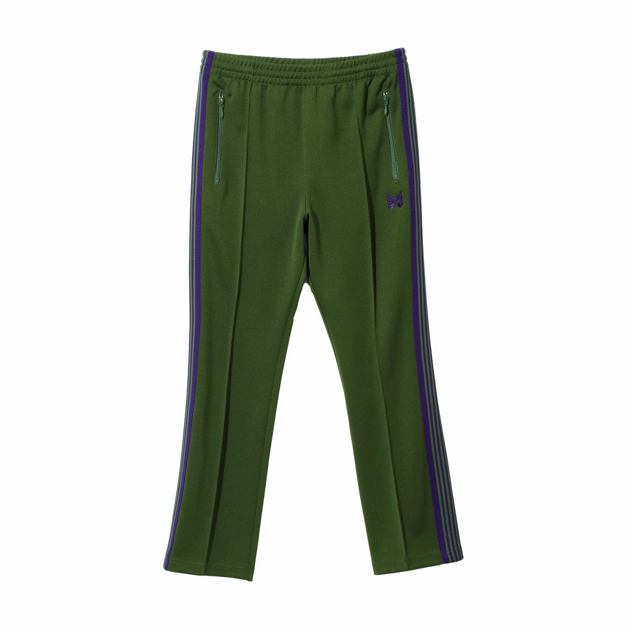 Needles Narrow Track Pant - Poly Smooth (Ivy Green) - August Shop