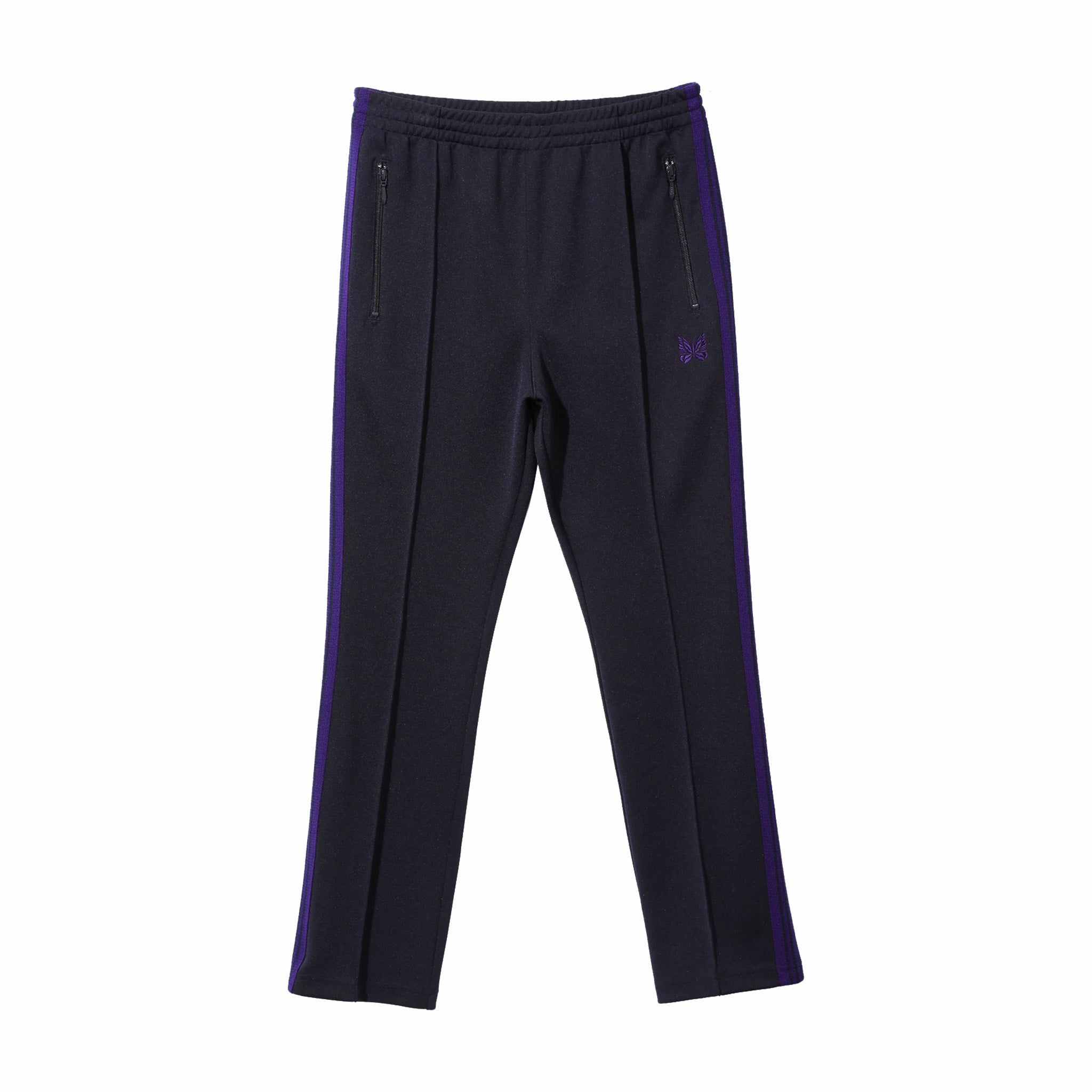 Needles Narrow Track Pant - Poly Smooth (Navy) - August Shop