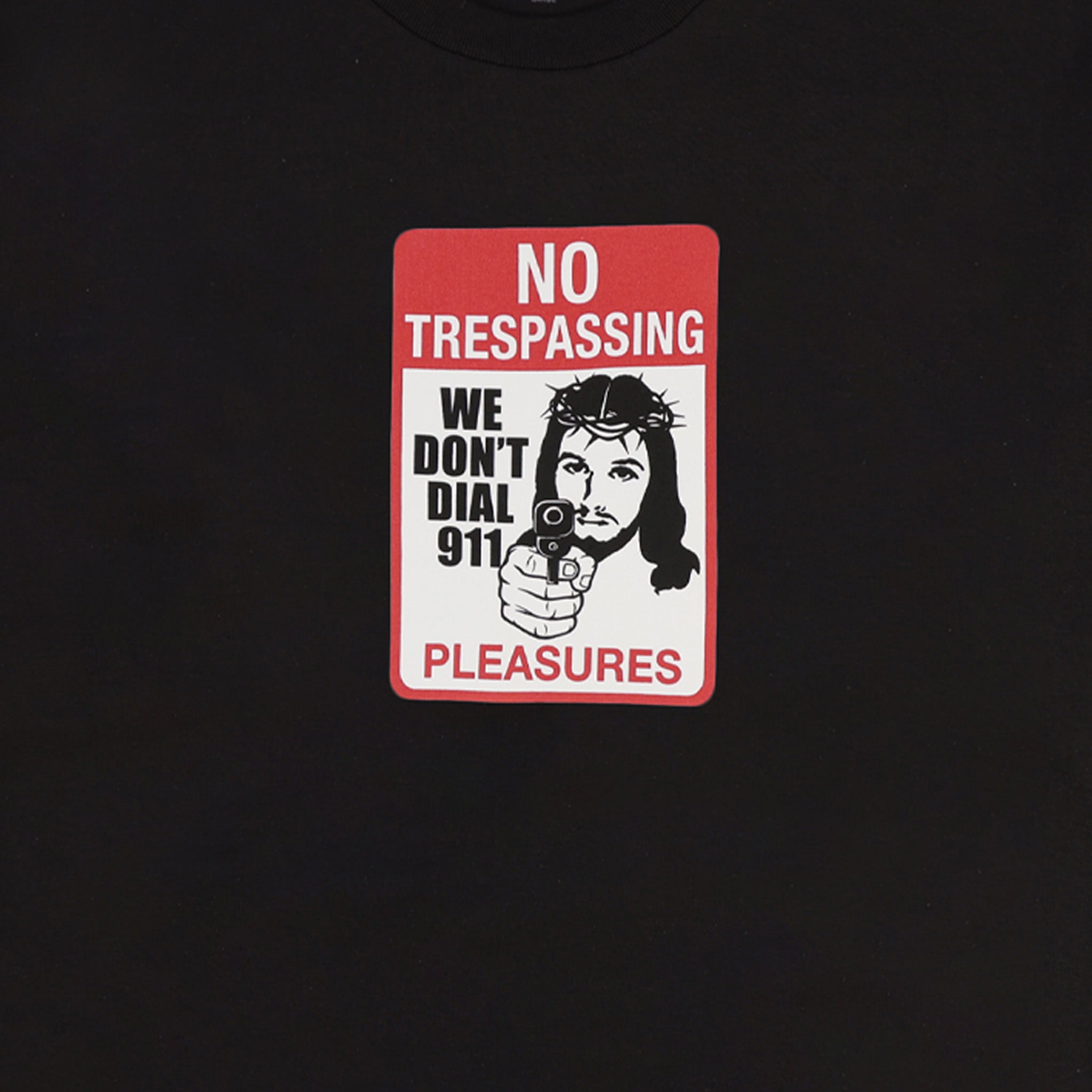 Pleasures Trespass T-Shirt (Black) - August Shop