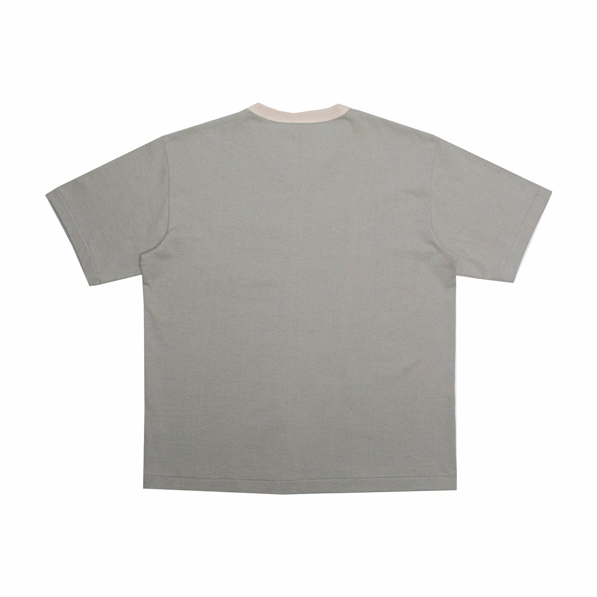 Velva Sheen 2-Tone Short Sleeve C/N Pocket Tee (Grey/Off White) - August Shop