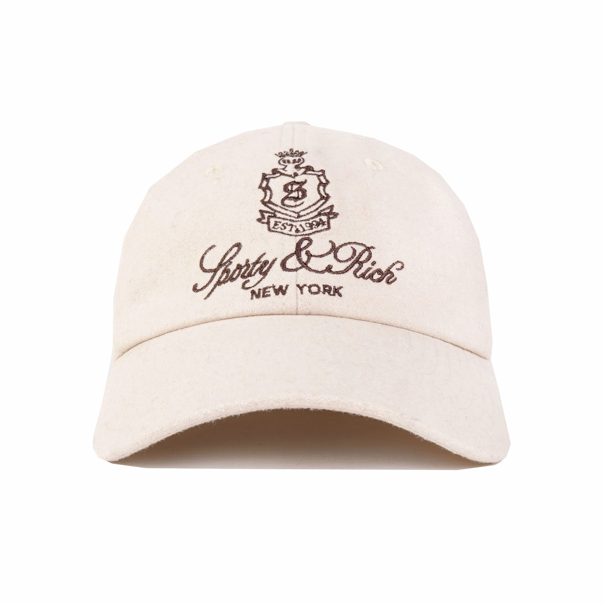 Sporty &amp; Rich Vendome Wool Hat (Cream/Chocolate) - August Shop