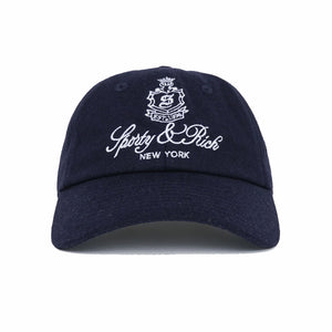 Sporty & Rich Vendome Wool Hat (Navy/White) - August Shop