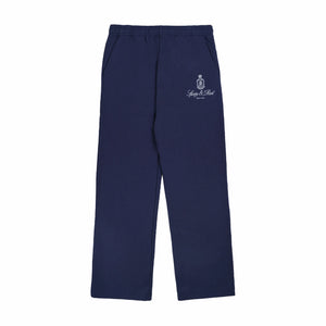 Sporty & Rich Vendome Straight Leg Sweatpant (Navy/White) - August Shop