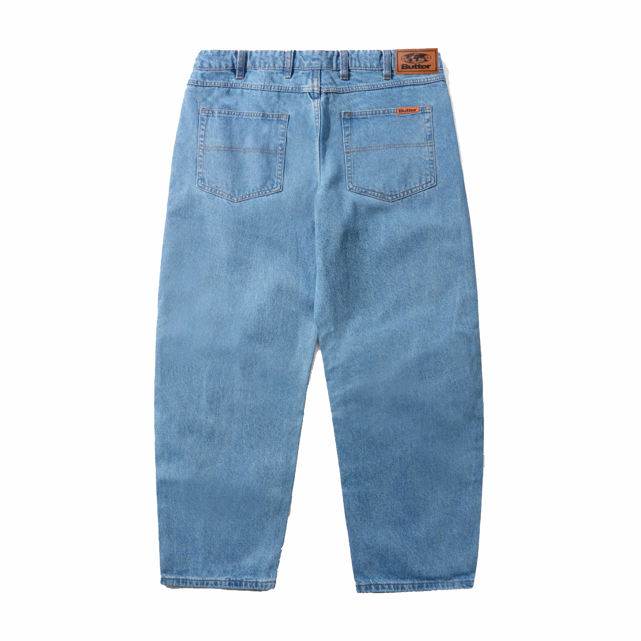 Butter Goods Baggy Denim Jeans (Washed Indigo) - August Shop