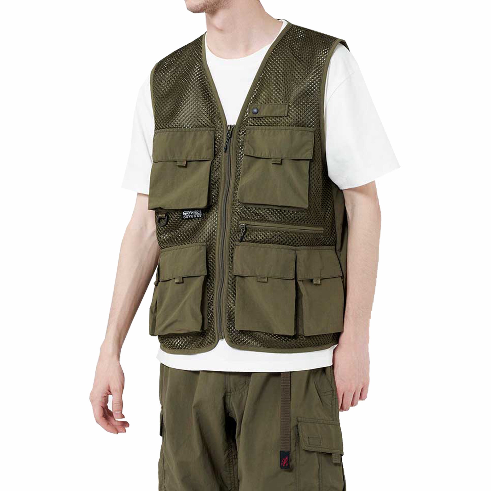 Gramicci Gone Fishing Vest (Army Green) - August Shop