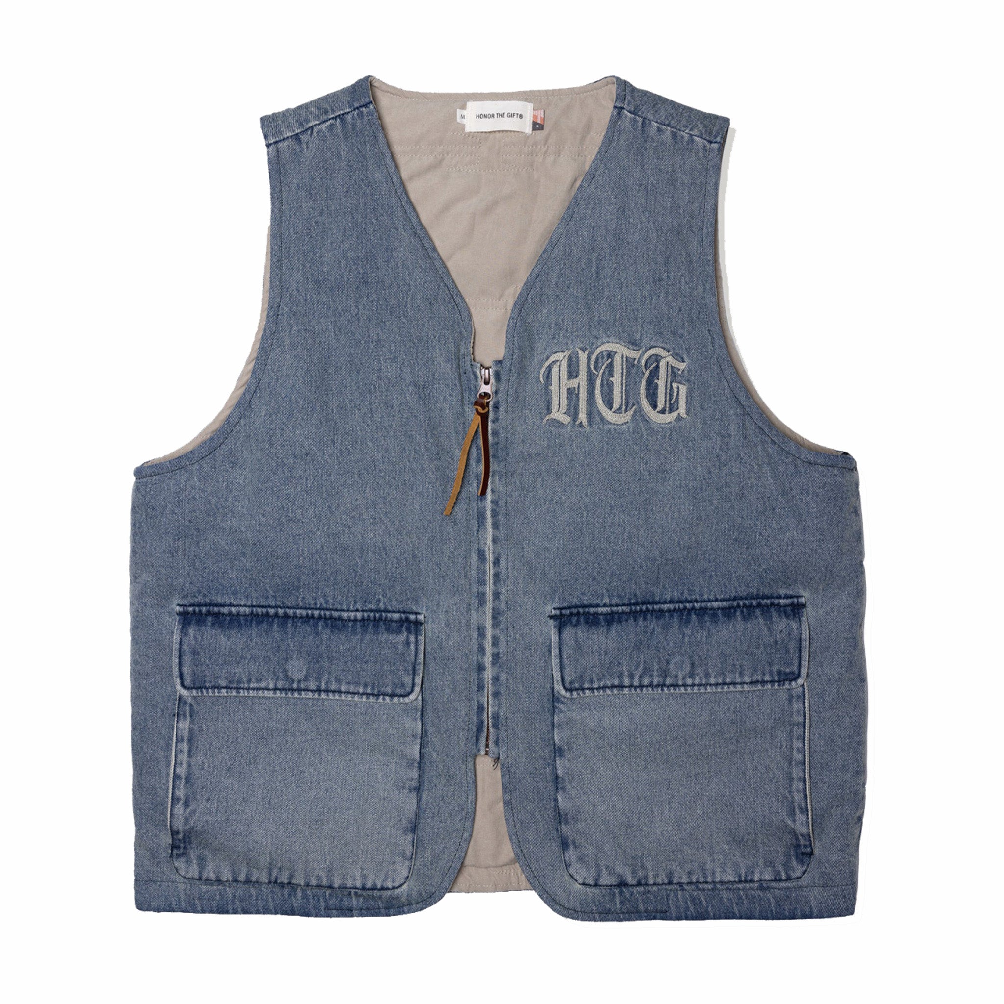 Honor The Gift HTG Vest (Light Indigo) - August Shop