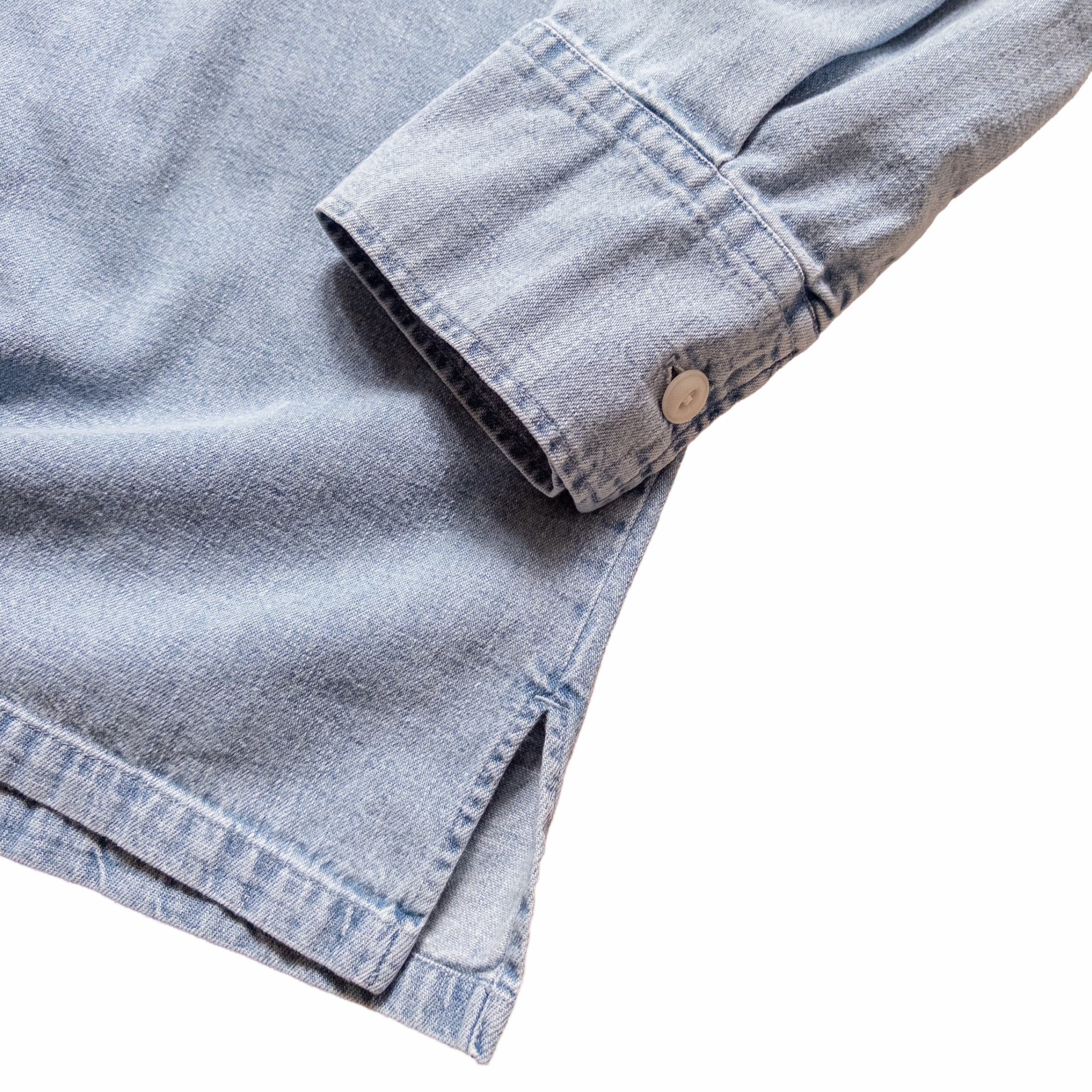 Wythe Denim Pullover Shirt (Washed Indigo) - August Shop